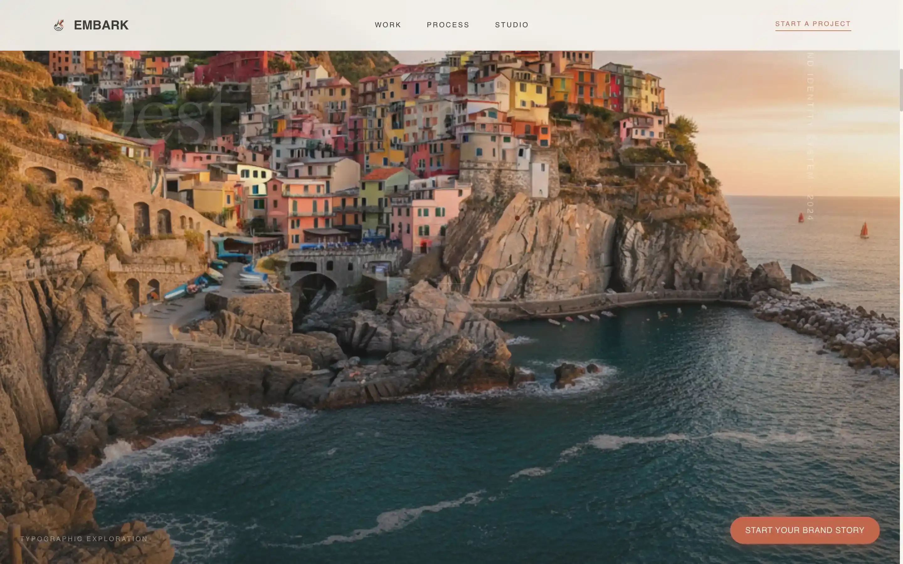 Immersive Travel Branding Agency Landing Page Template