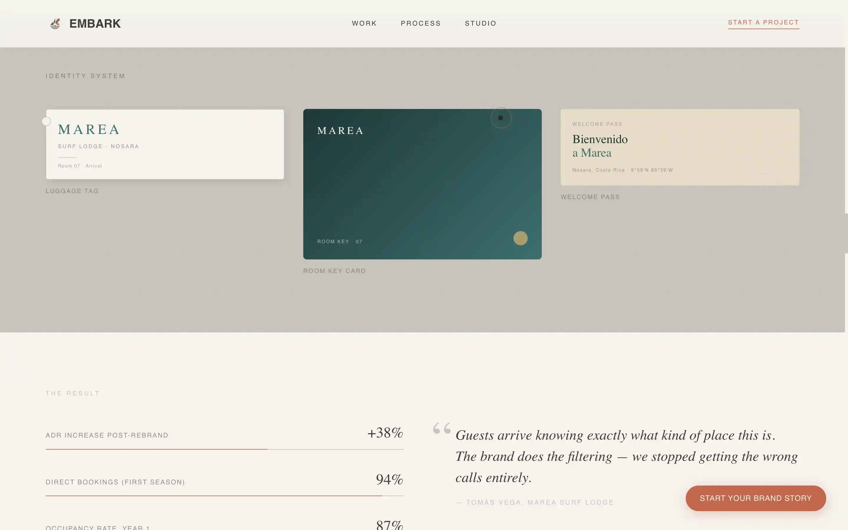 Immersive Travel Branding Agency Landing Page Template