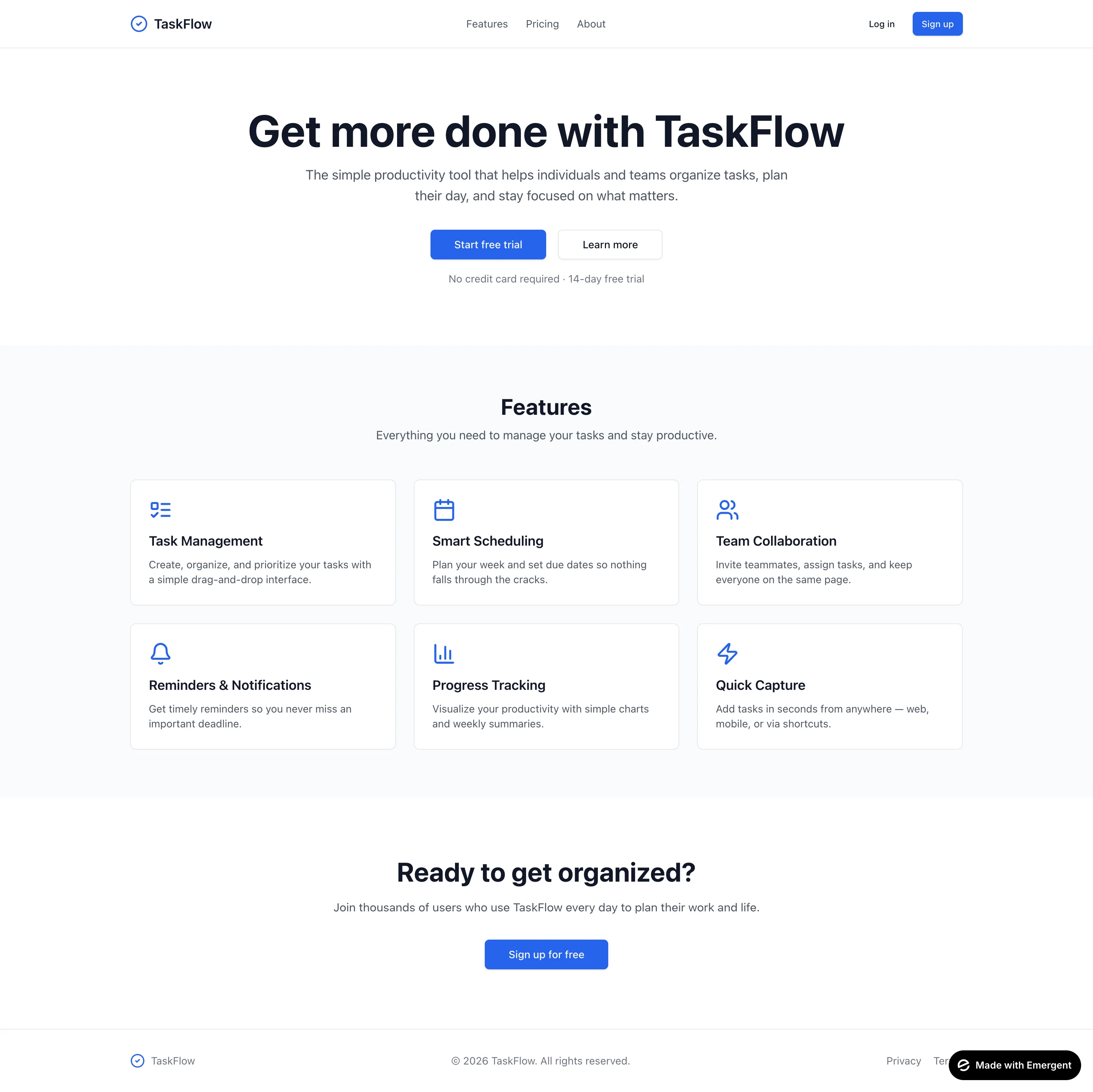 Emergent comparison — Emergent output
