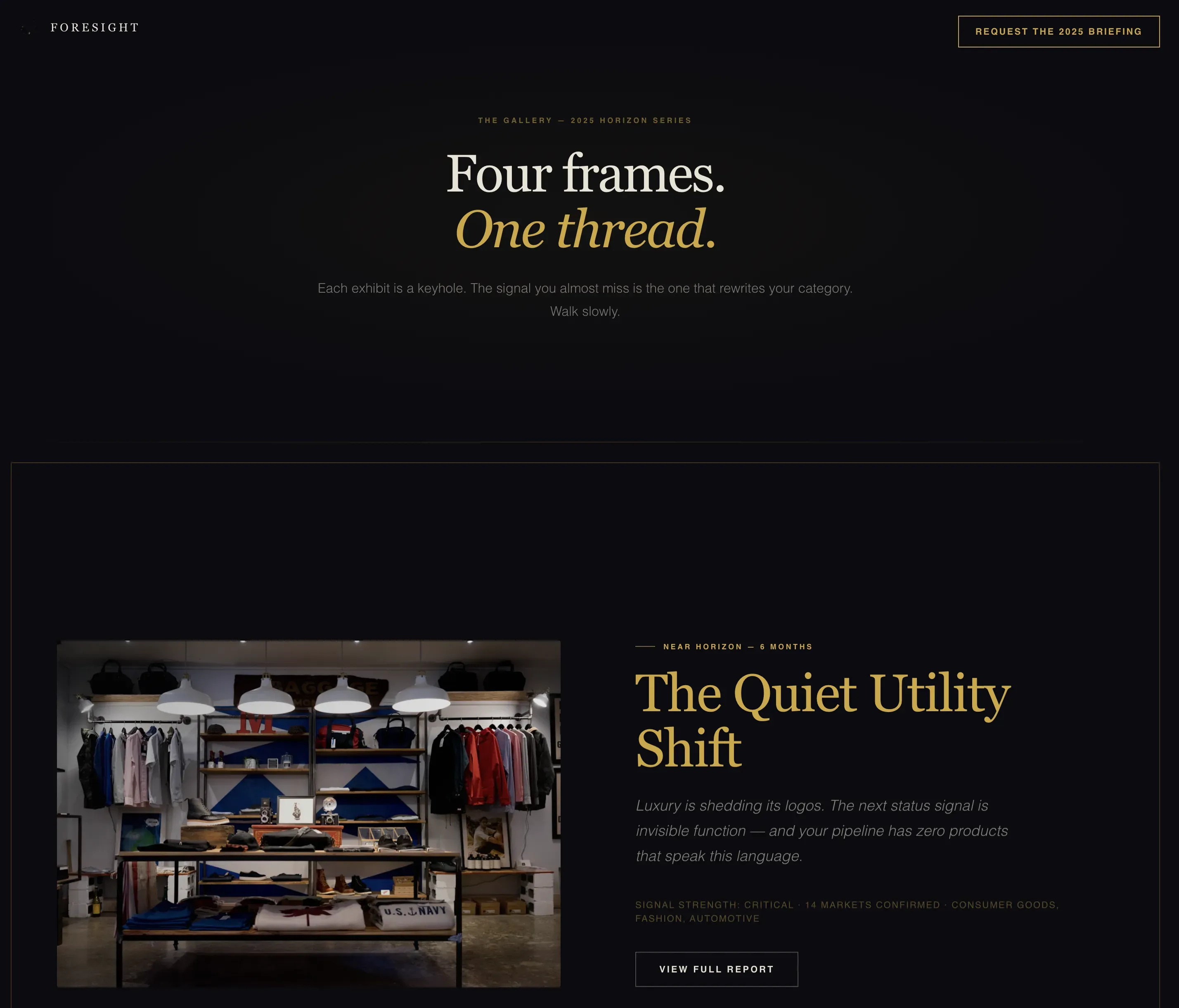 Agency Landing Page Template - Obsidian & Gold