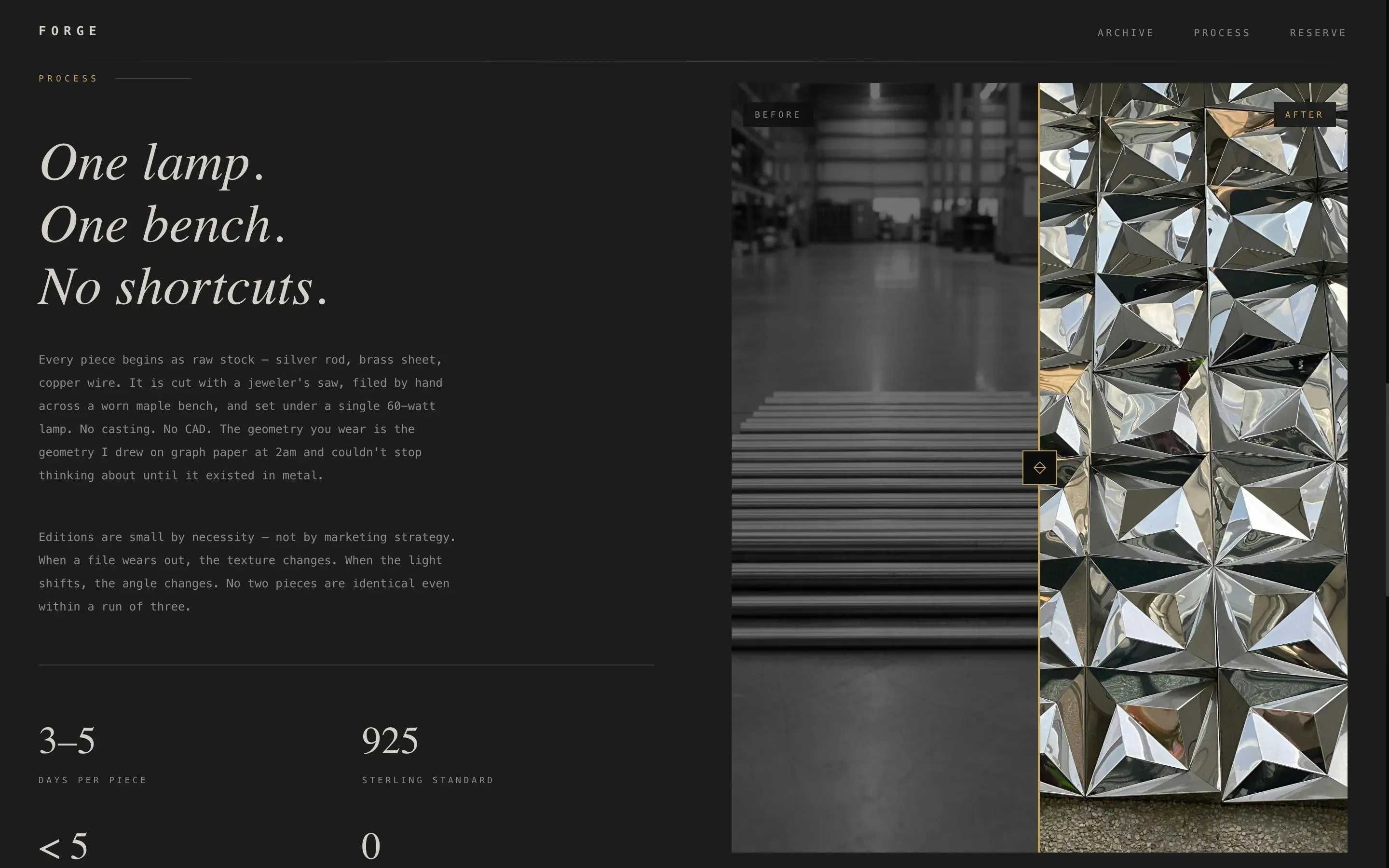 Elegant Brutalist Jewelry Landing Page Template