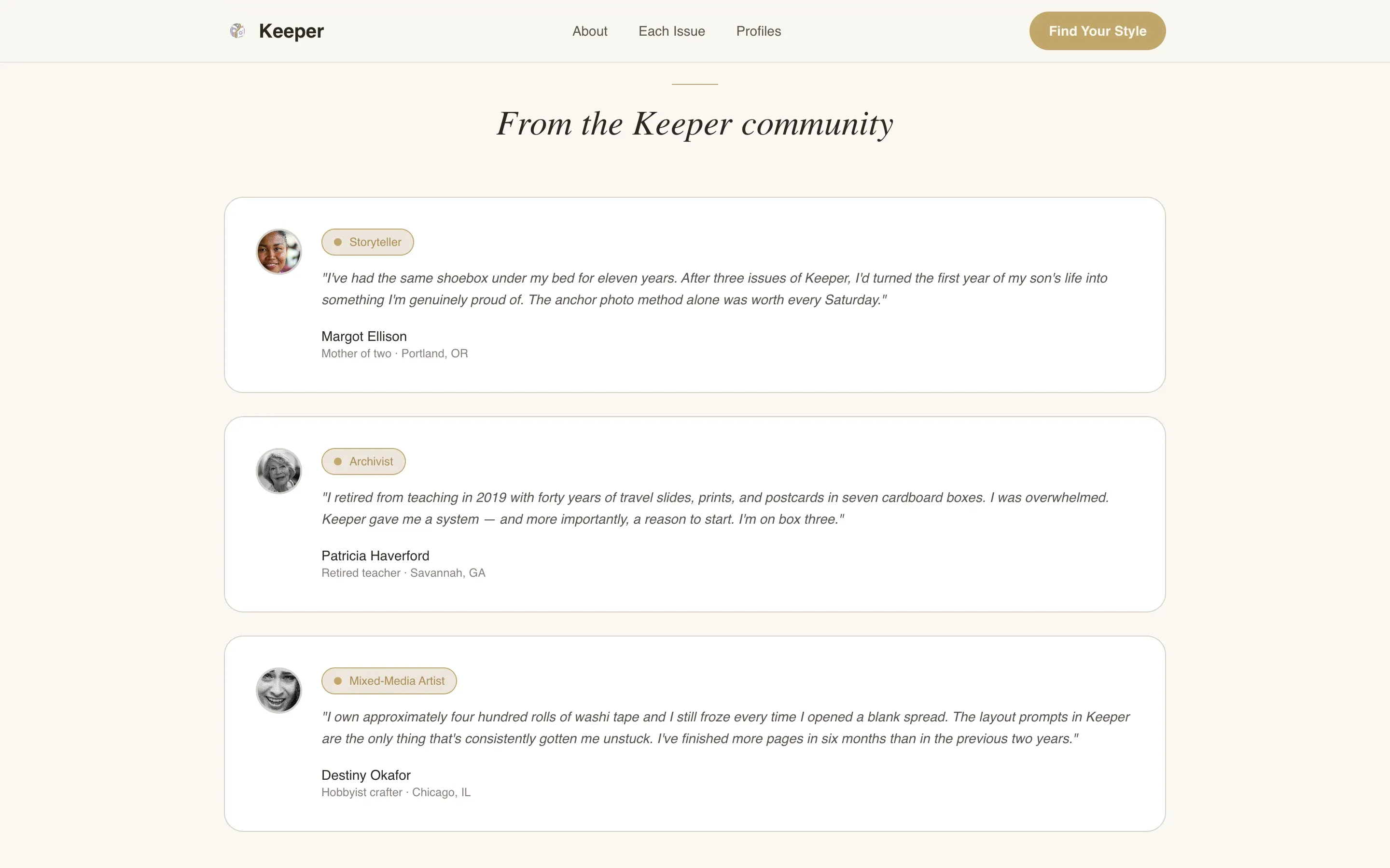 Scrapbooking Newsletter Landing Page Template