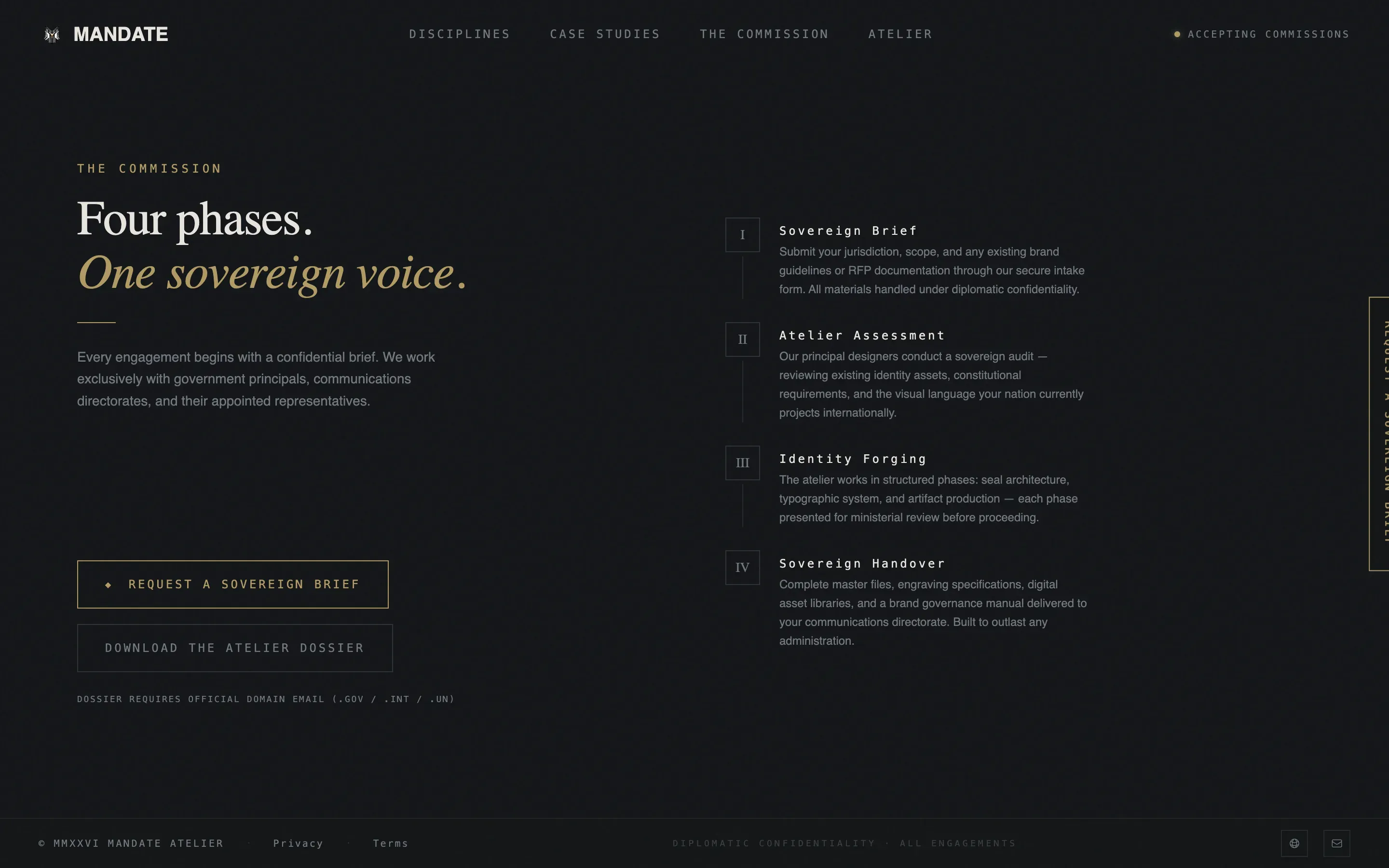 Strategic Branding Agency Landing Page Template
