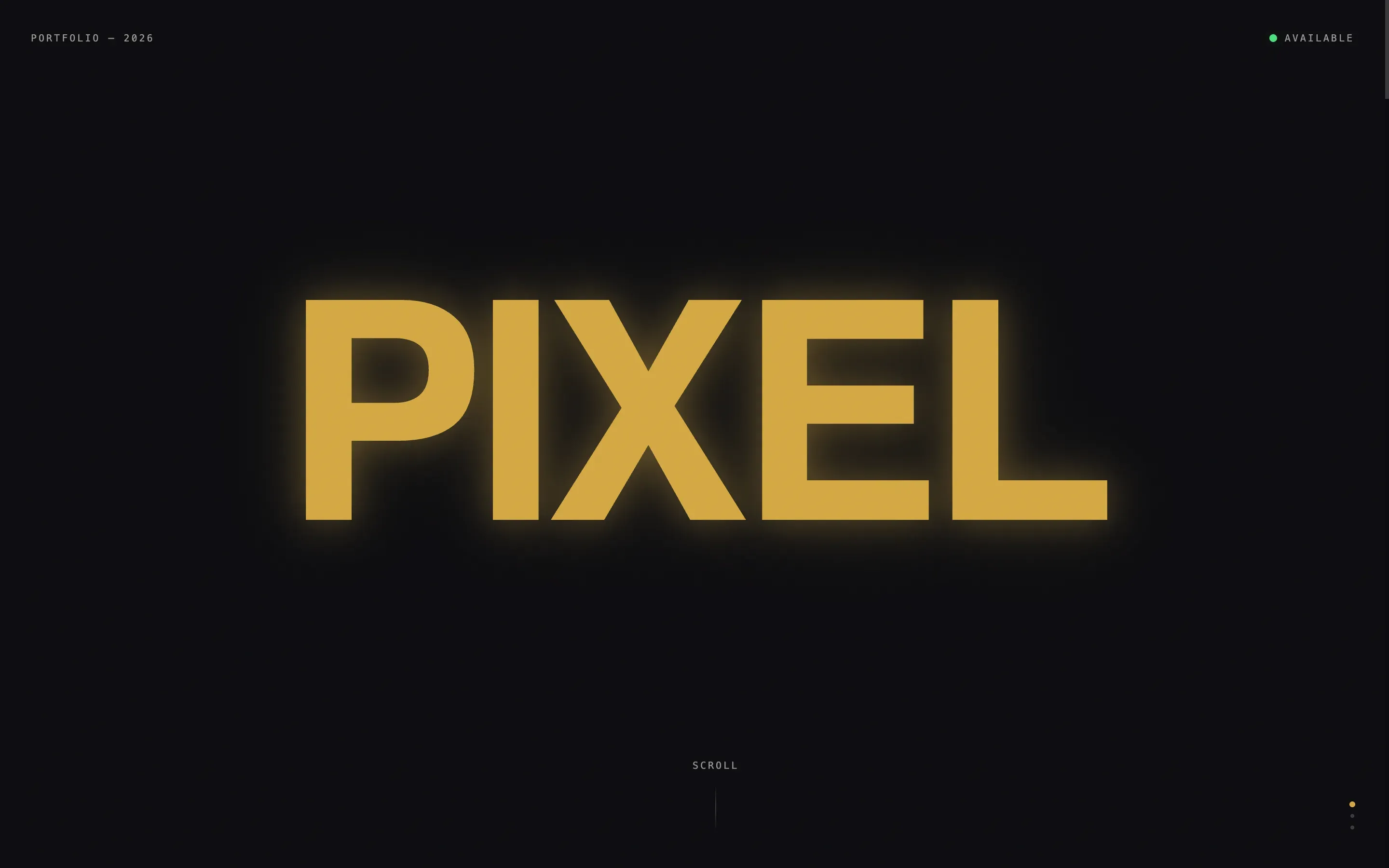 Brutalist user interface and user experience Designer Portfolio Landing Page