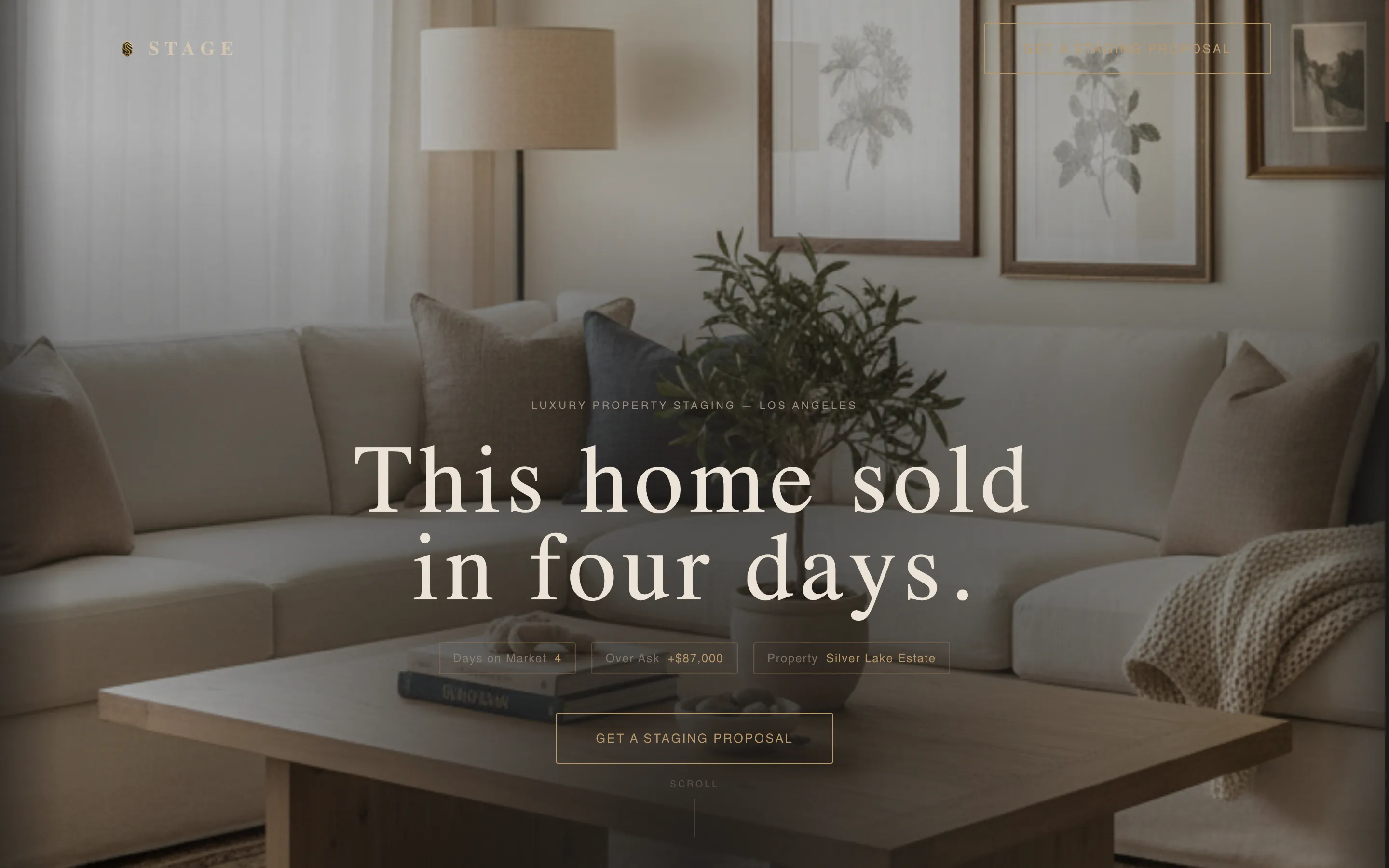 Immersive Home Staging Landing Page Template