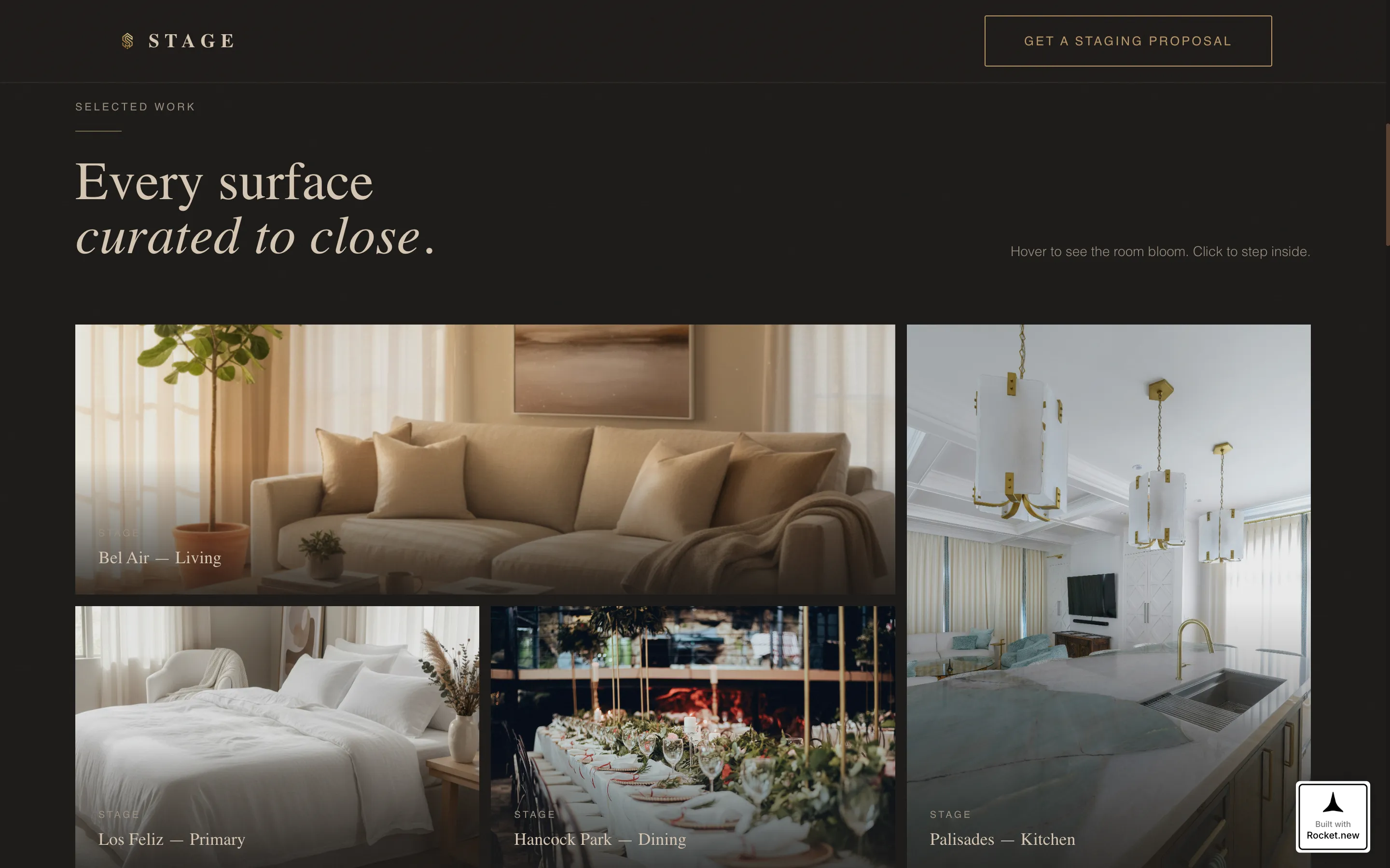Immersive Home Staging Landing Page Template
