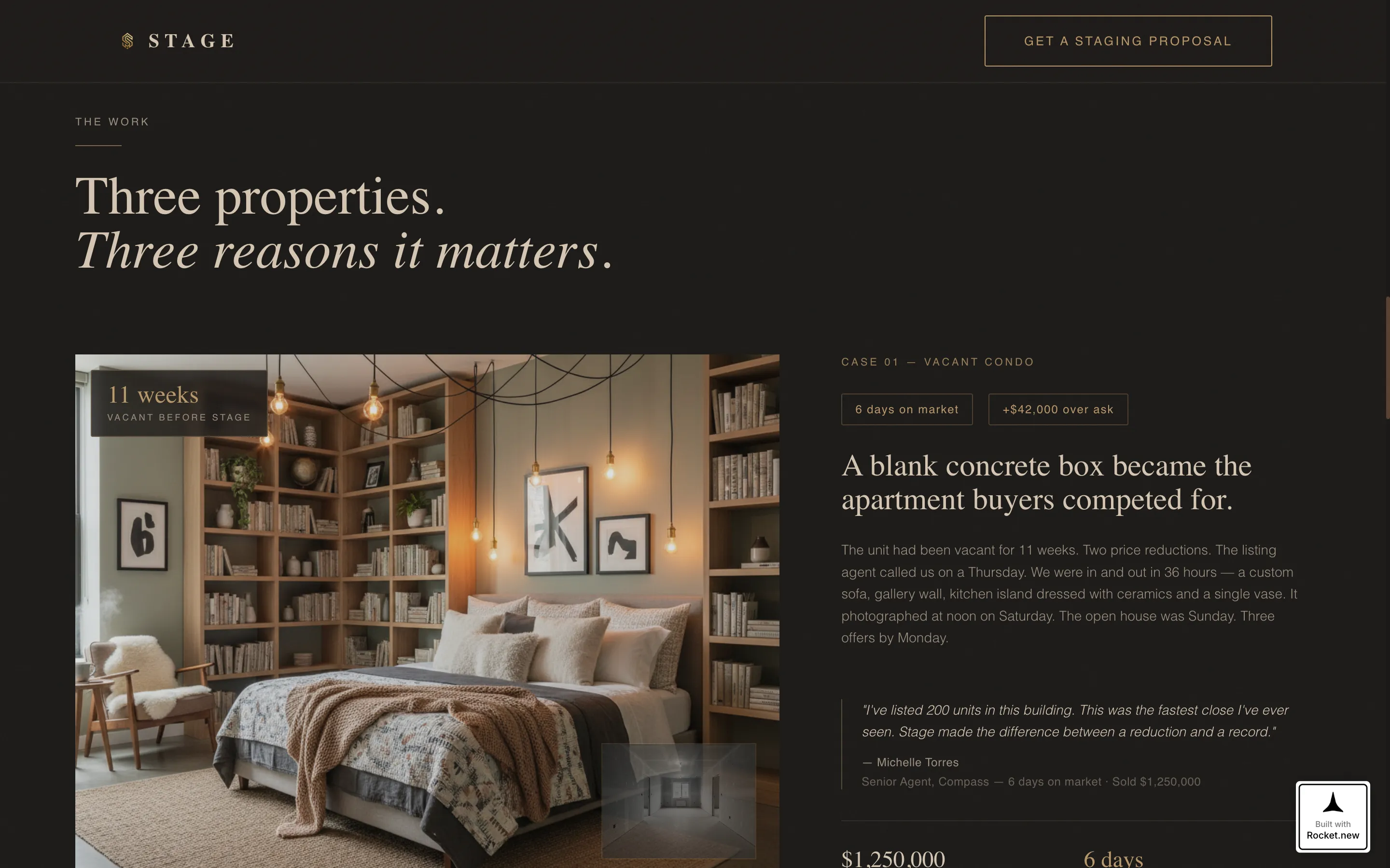 Immersive Home Staging Landing Page Template