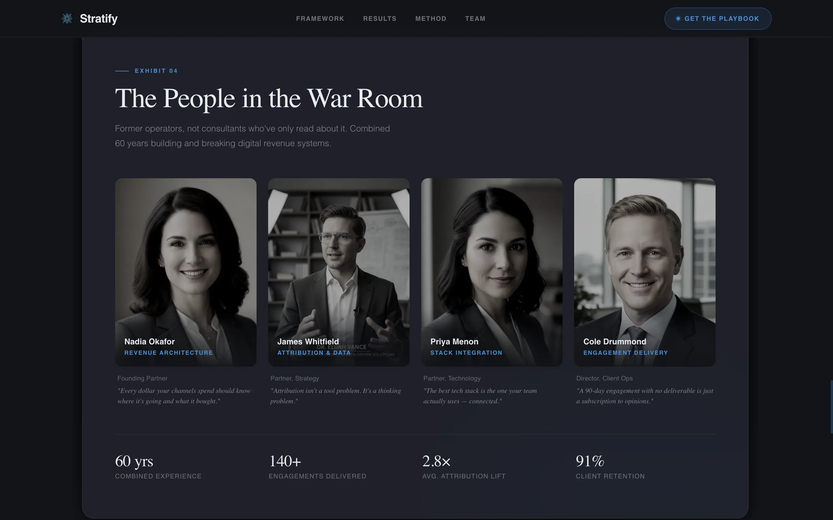 Dark Immersive Digital Strategy Consultancy Landing Page