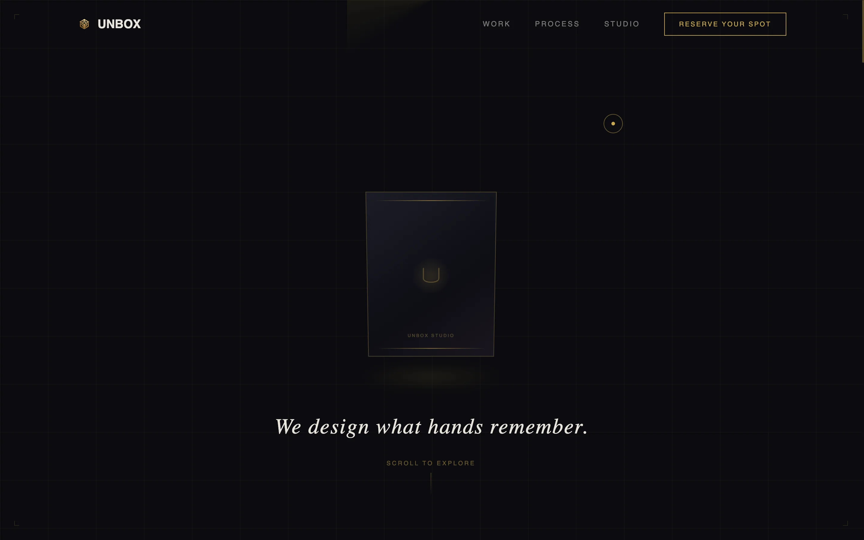 Immersive Packaging Design Agency Landing Page