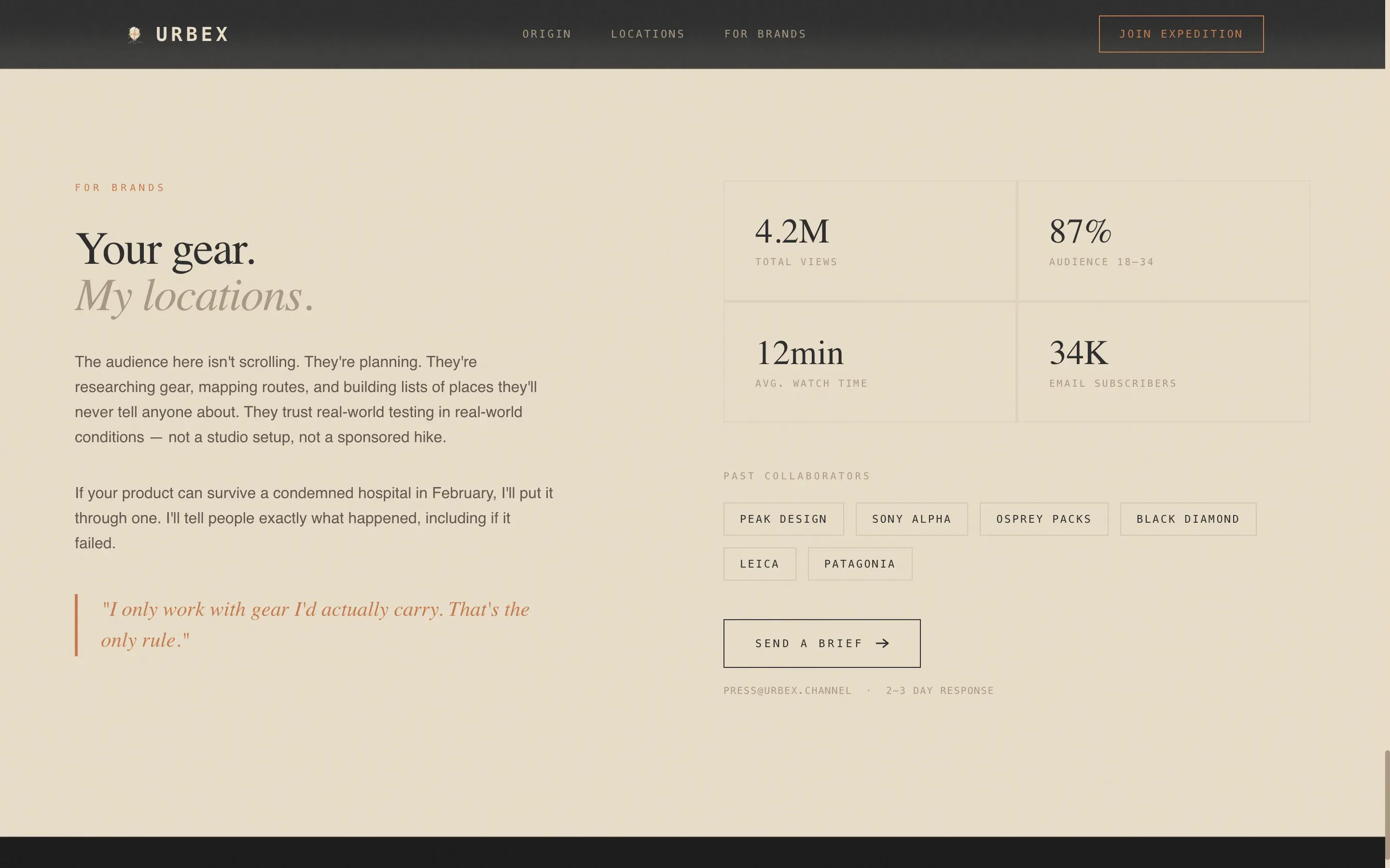 Photography Blog Specialist Blog Website Template
