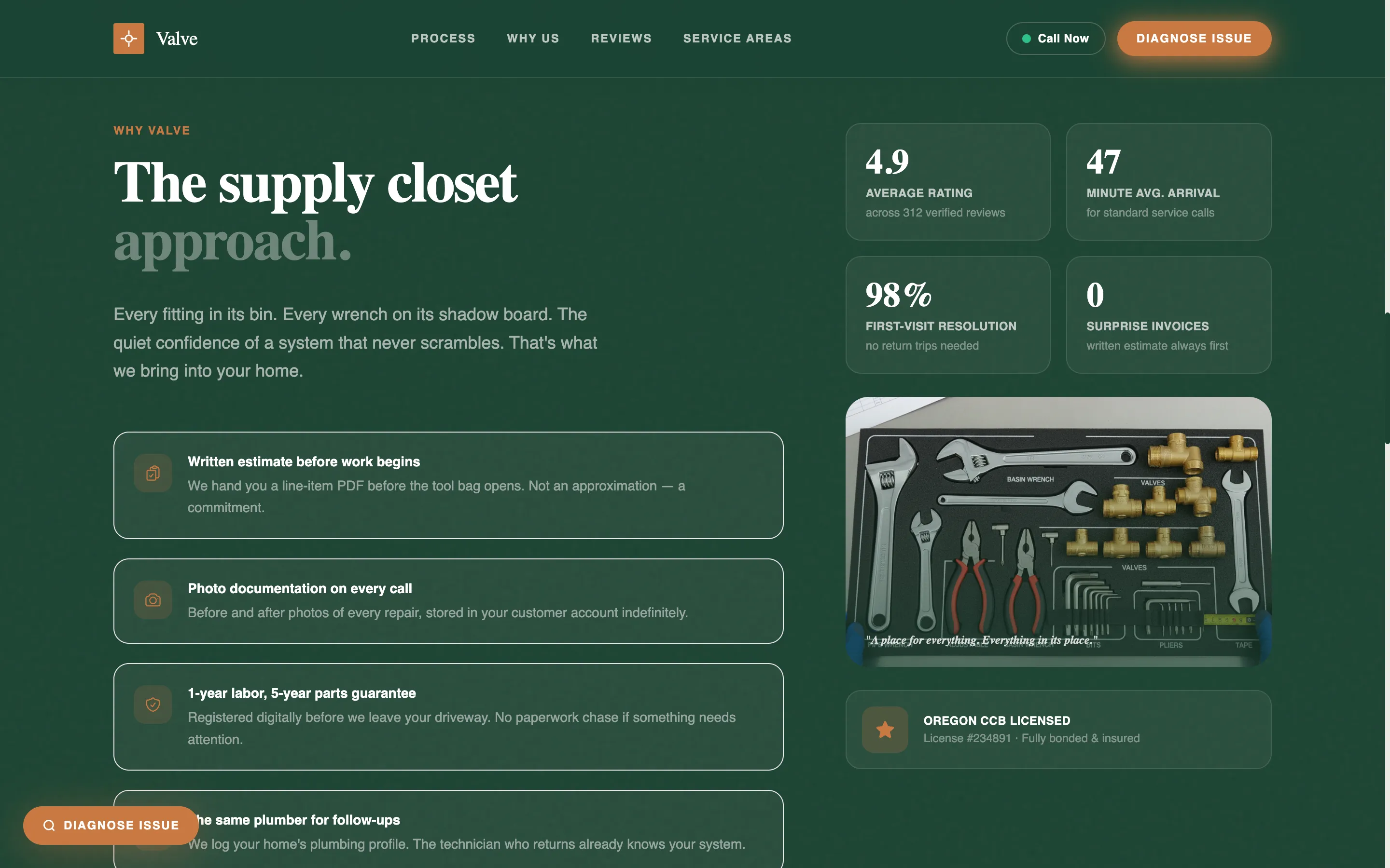 Residential Plumber Landing Page Template