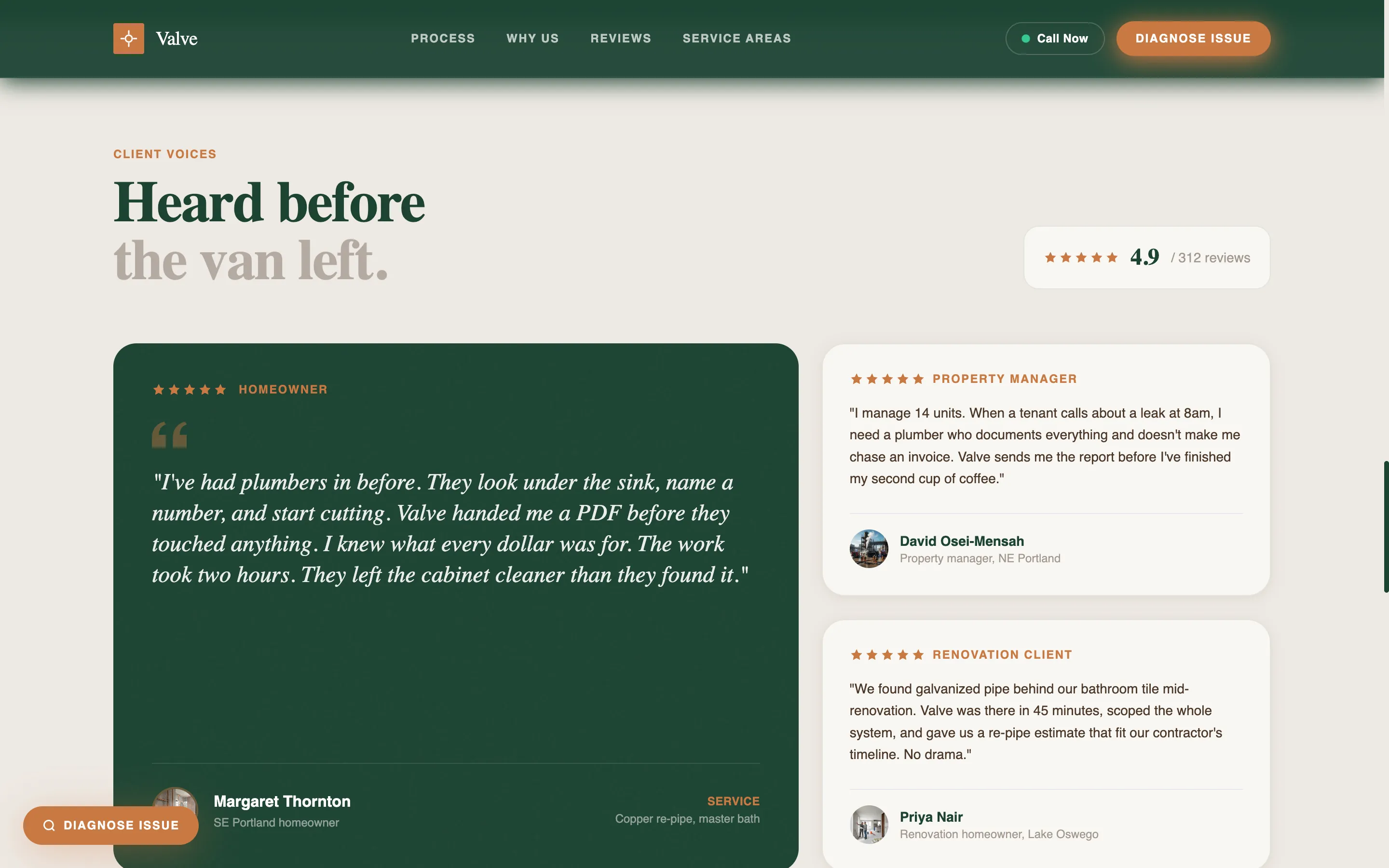 Residential Plumber Landing Page Template
