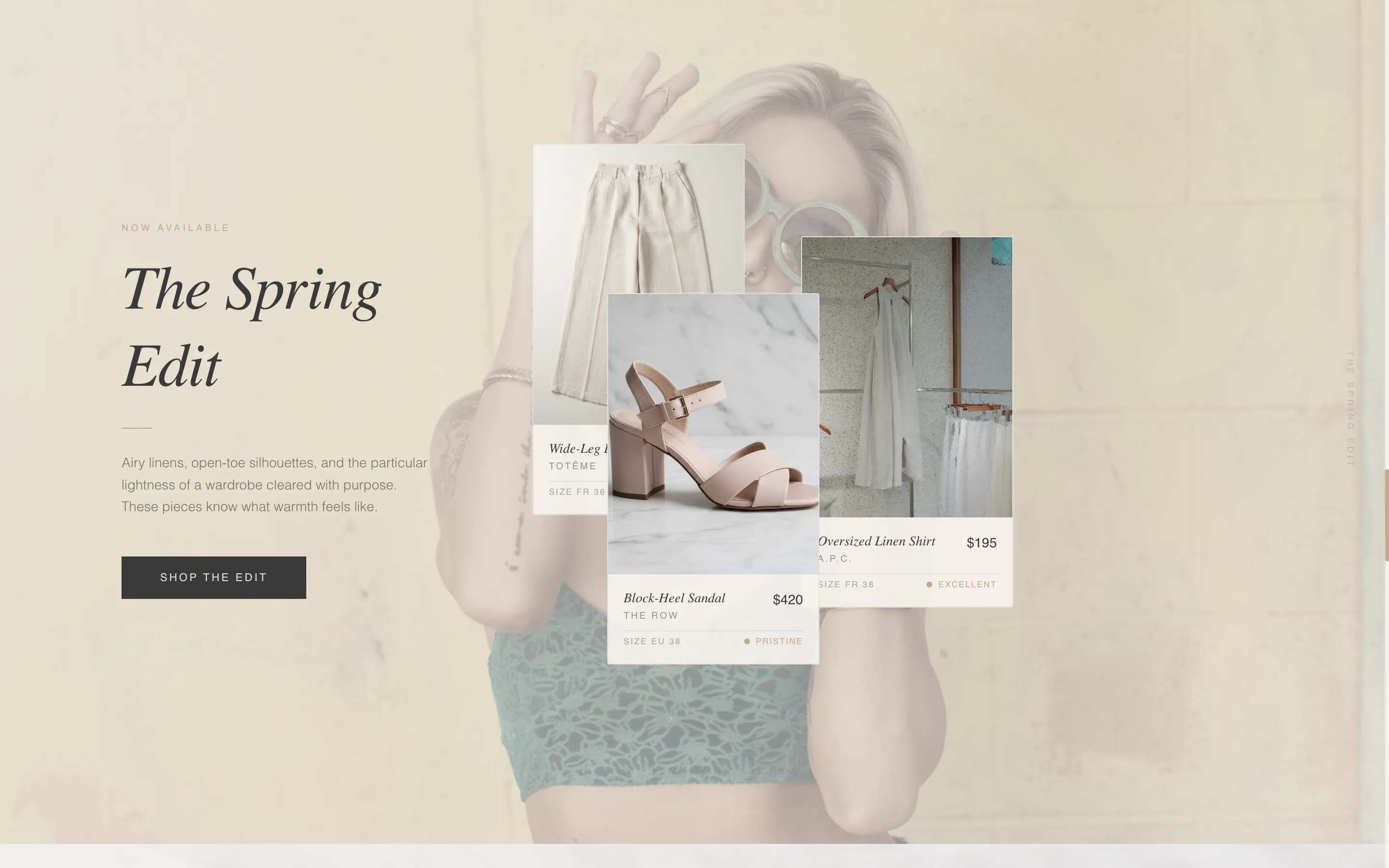 Luxe Minimal Resale Landing Page Template