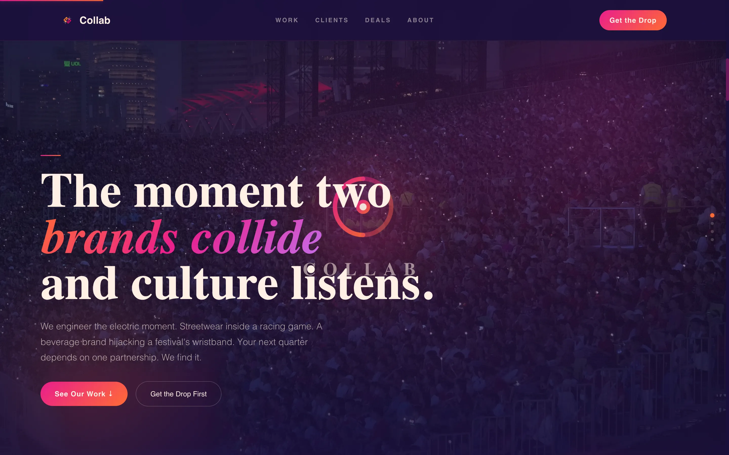 Brand Partnership Agency Landing Page Template