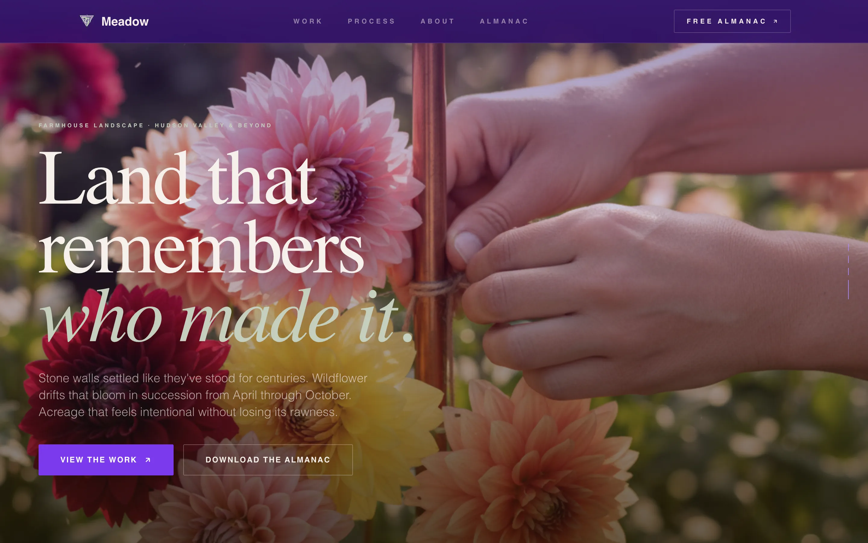 Farmhouse Landscape Designer Landing Page Template