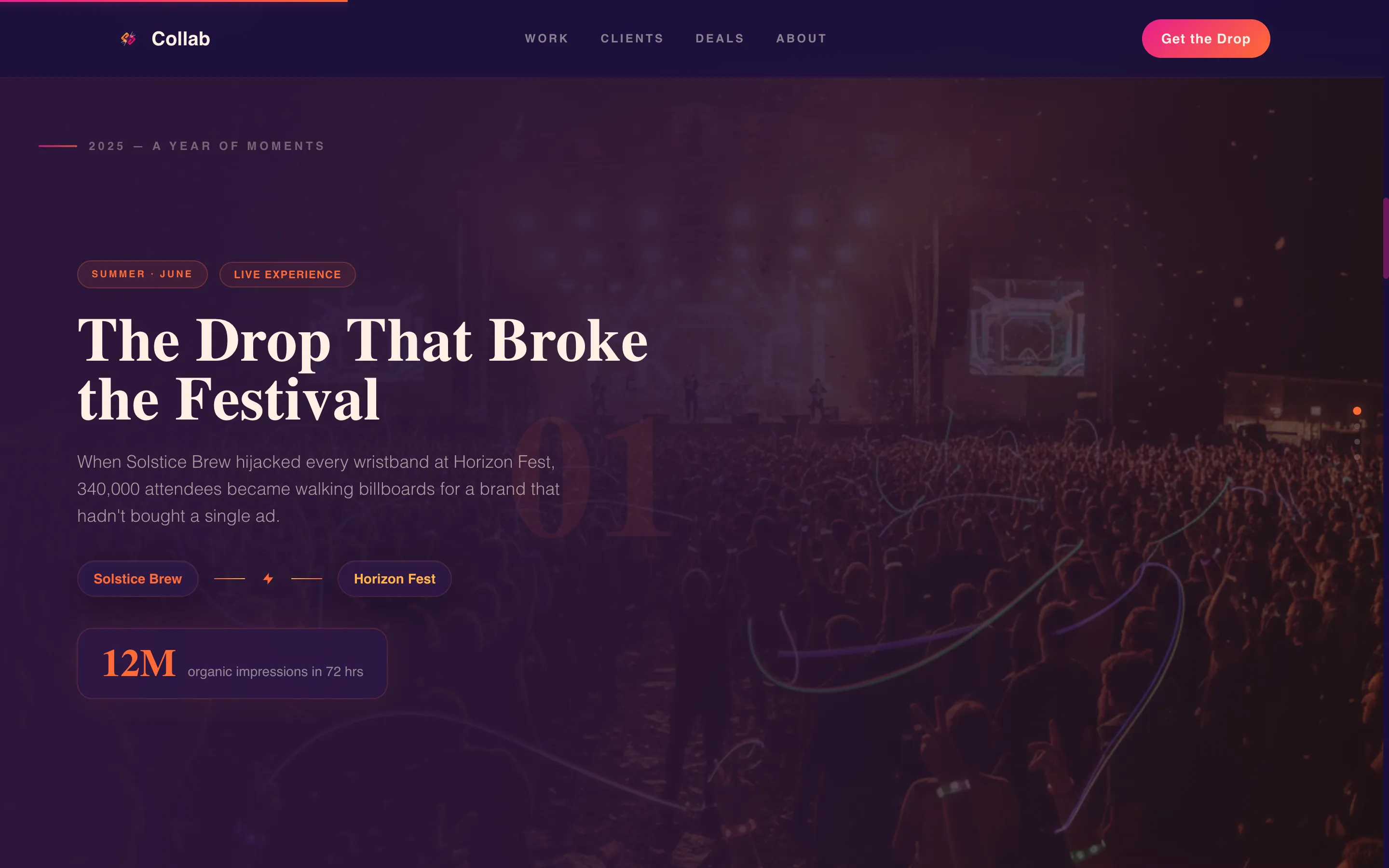 Brand Partnership Agency Landing Page Template