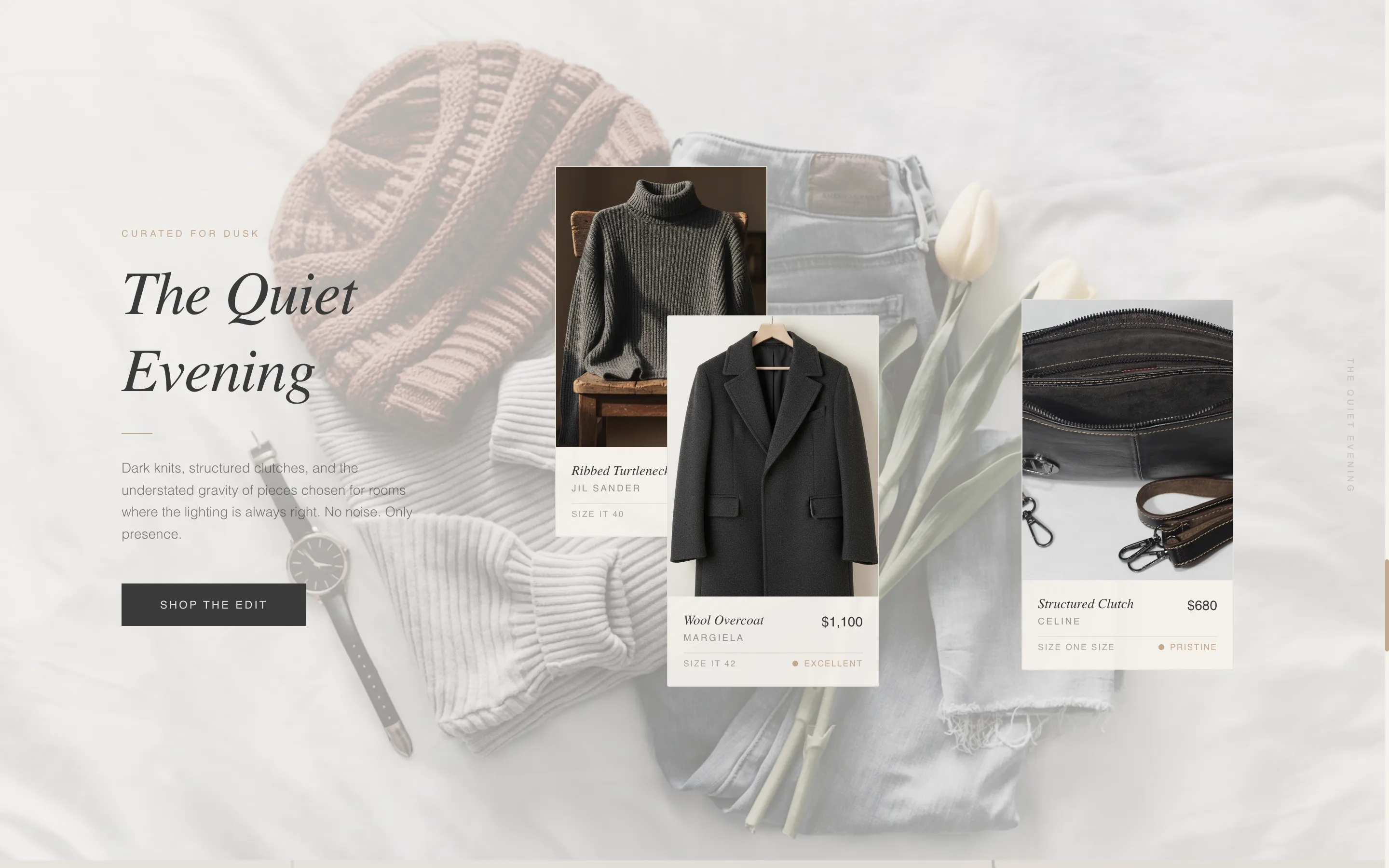 Luxe Minimal Resale Landing Page Template