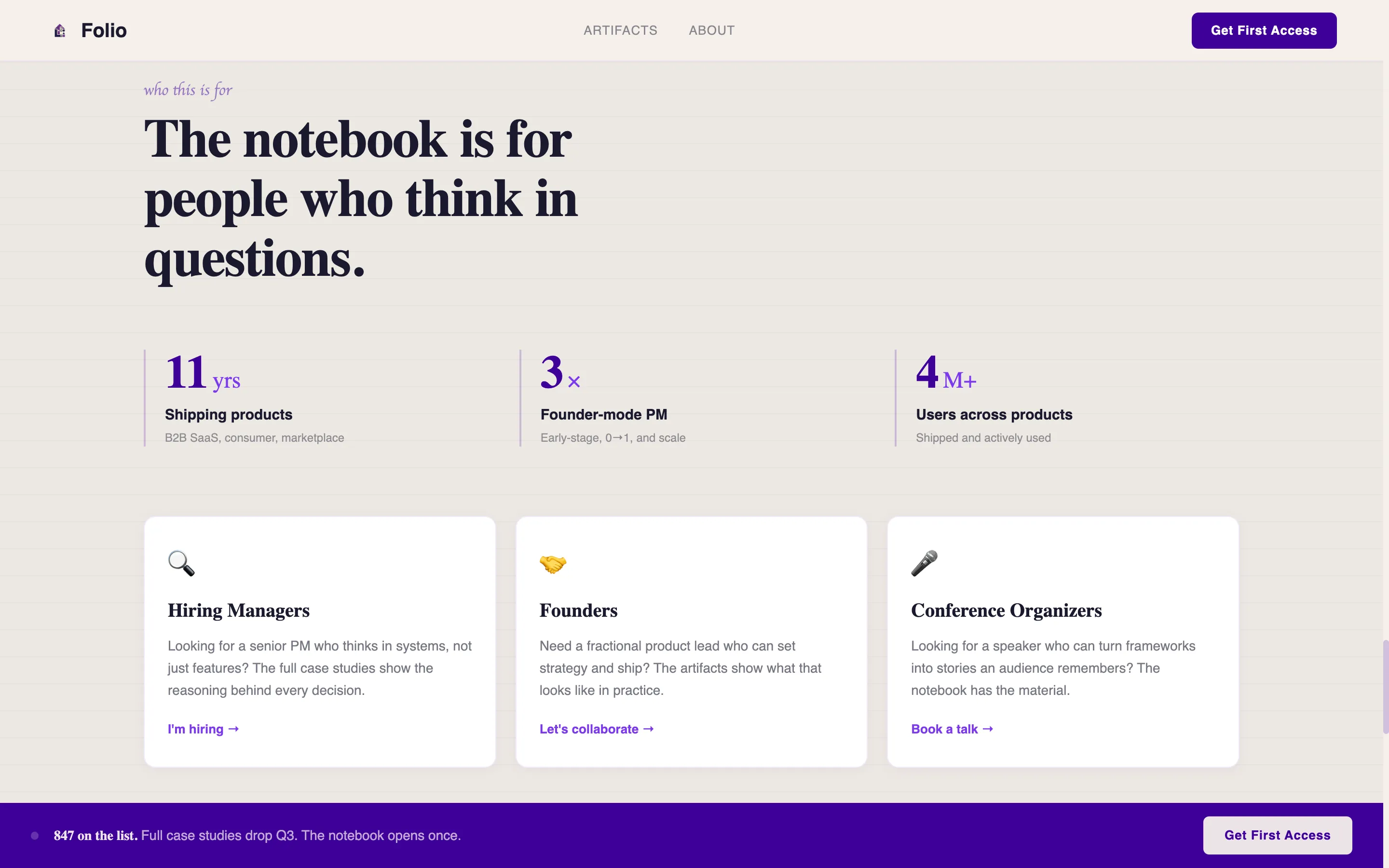 Influential Product Executive Landing Page Template