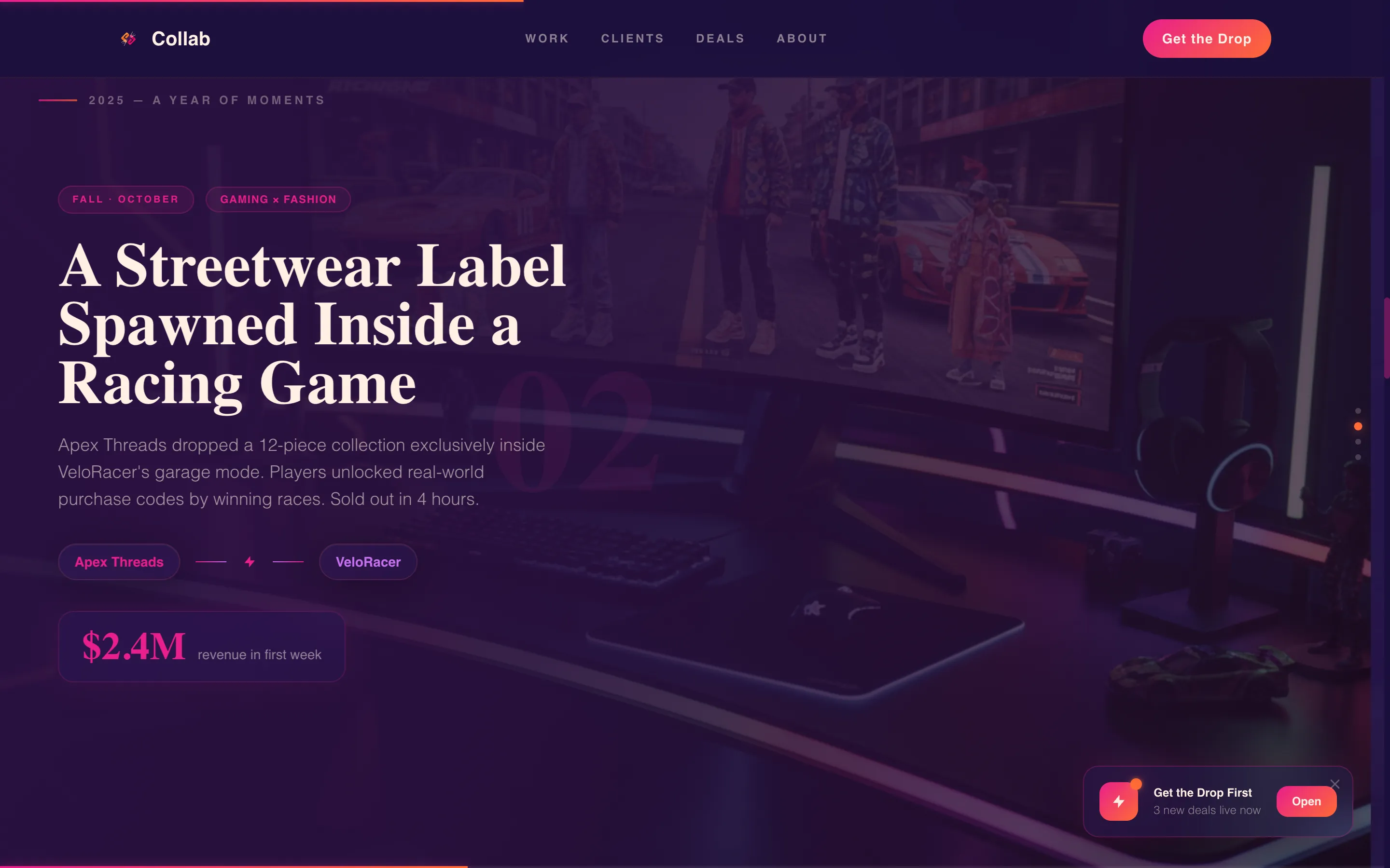 Brand Partnership Agency Landing Page Template