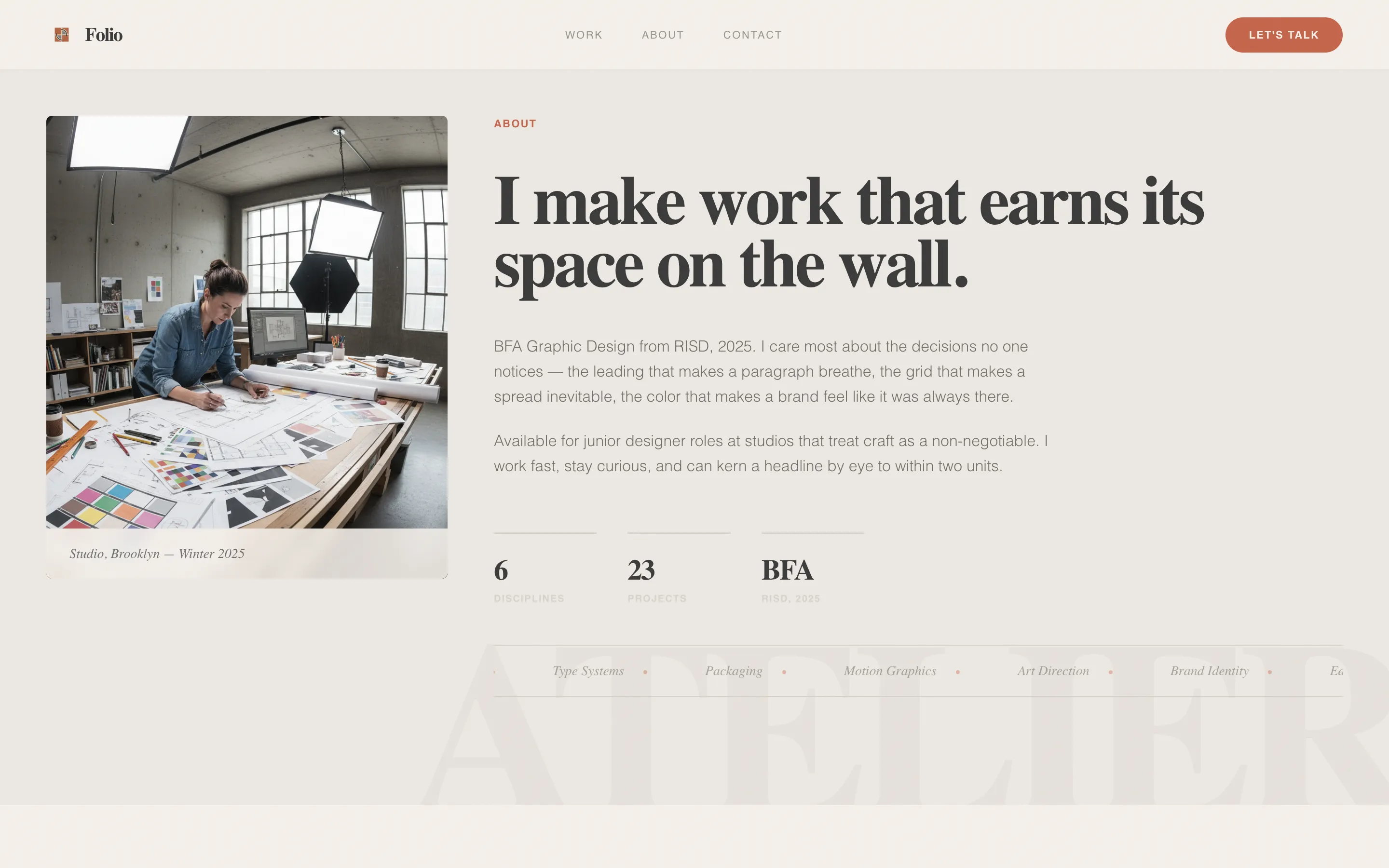 Cinematic Bento Grid Portfolio Landing Page