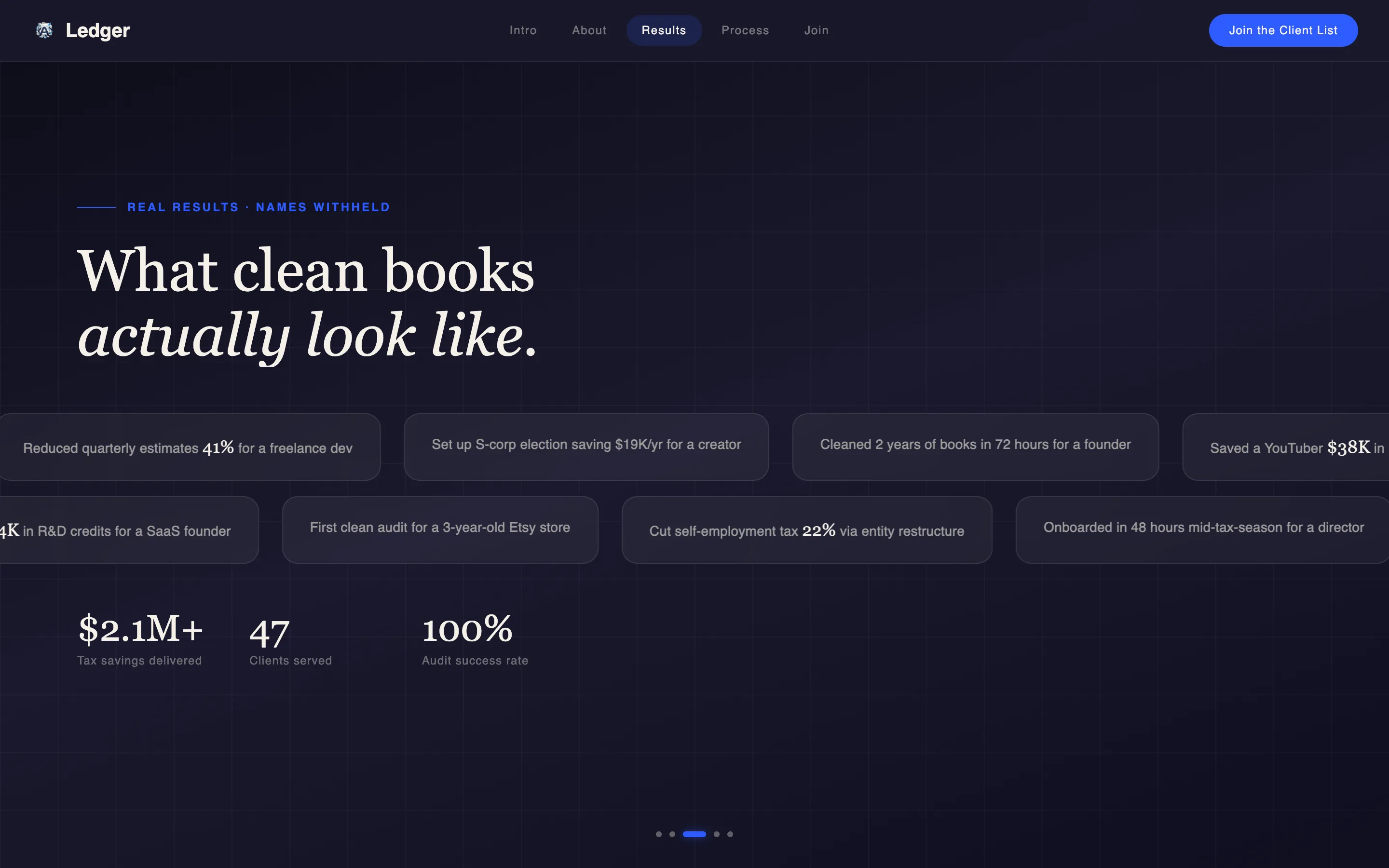 Accountant Personal Brand Landing Page Template