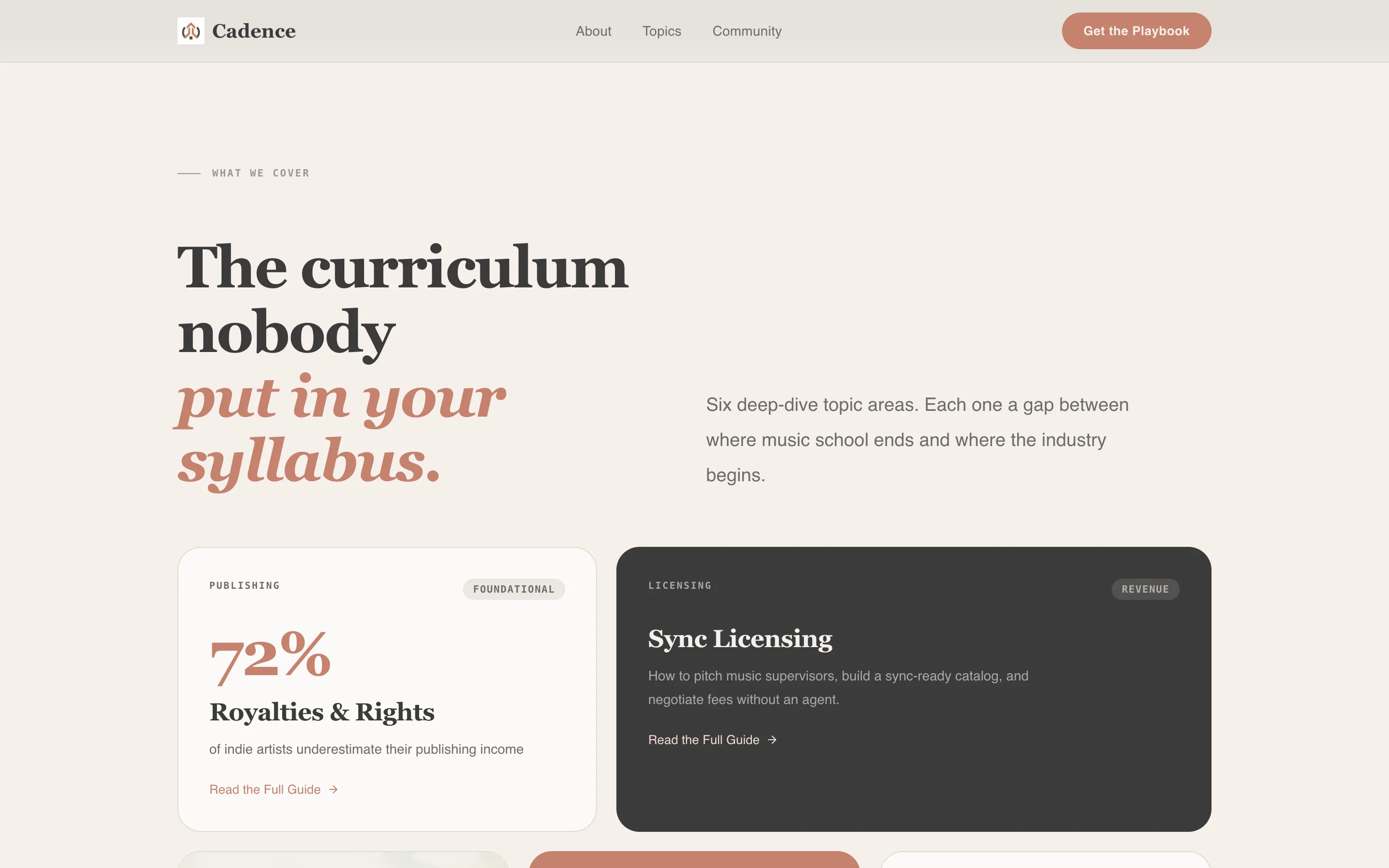 Musician Career Blog Landing Page Template