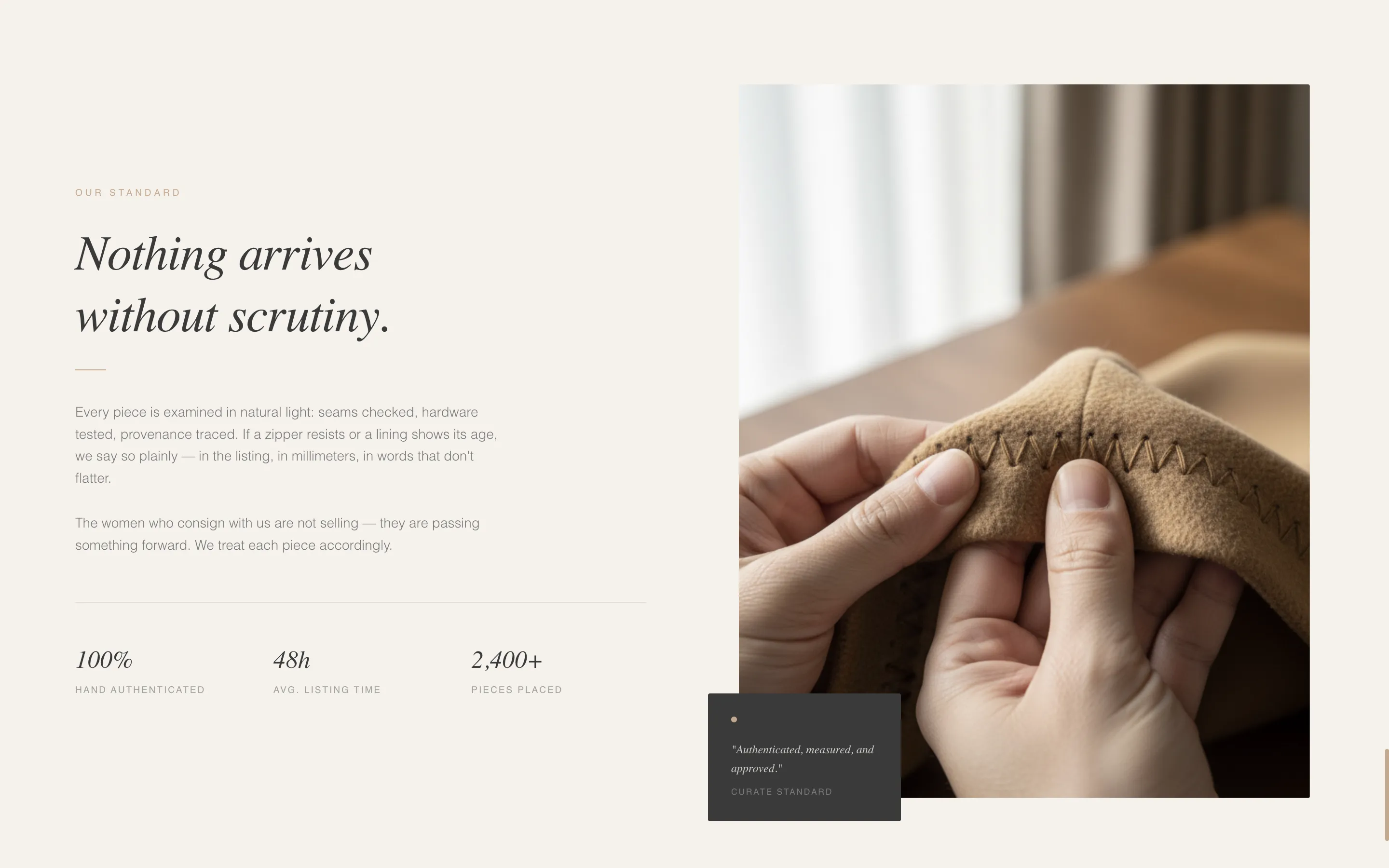 Luxe Minimal Resale Landing Page Template