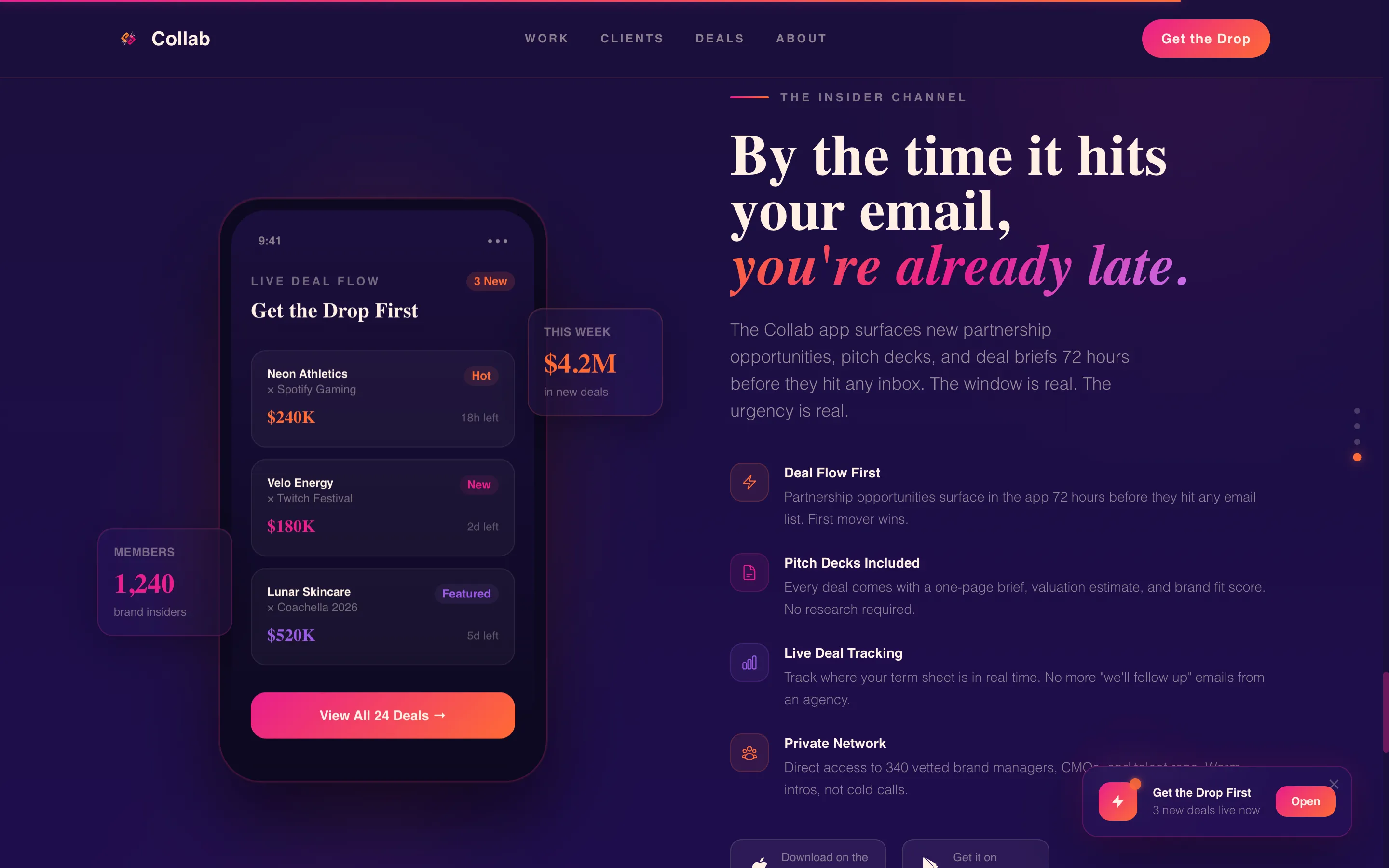 Brand Partnership Agency Landing Page Template