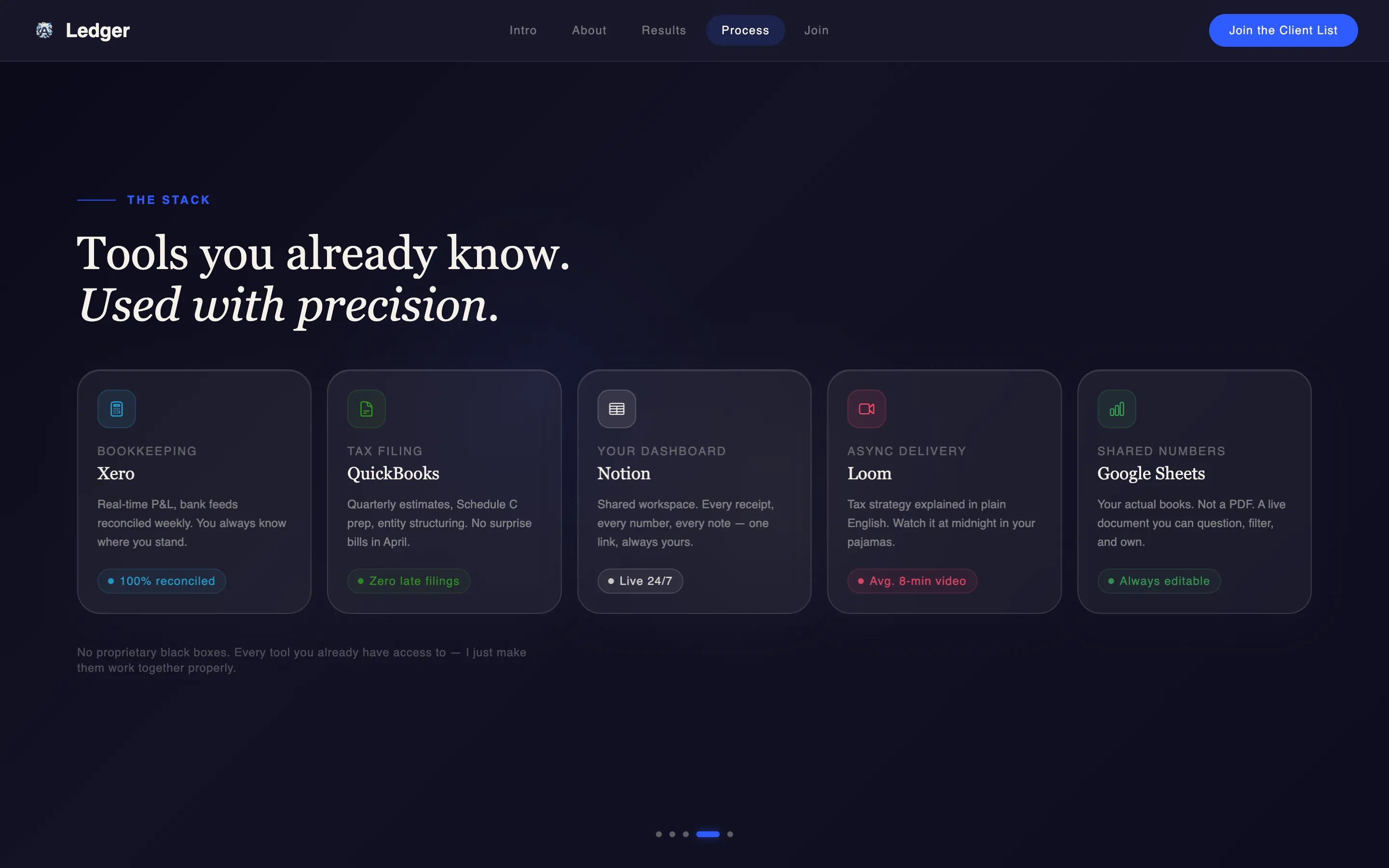 Accountant Personal Brand Landing Page Template