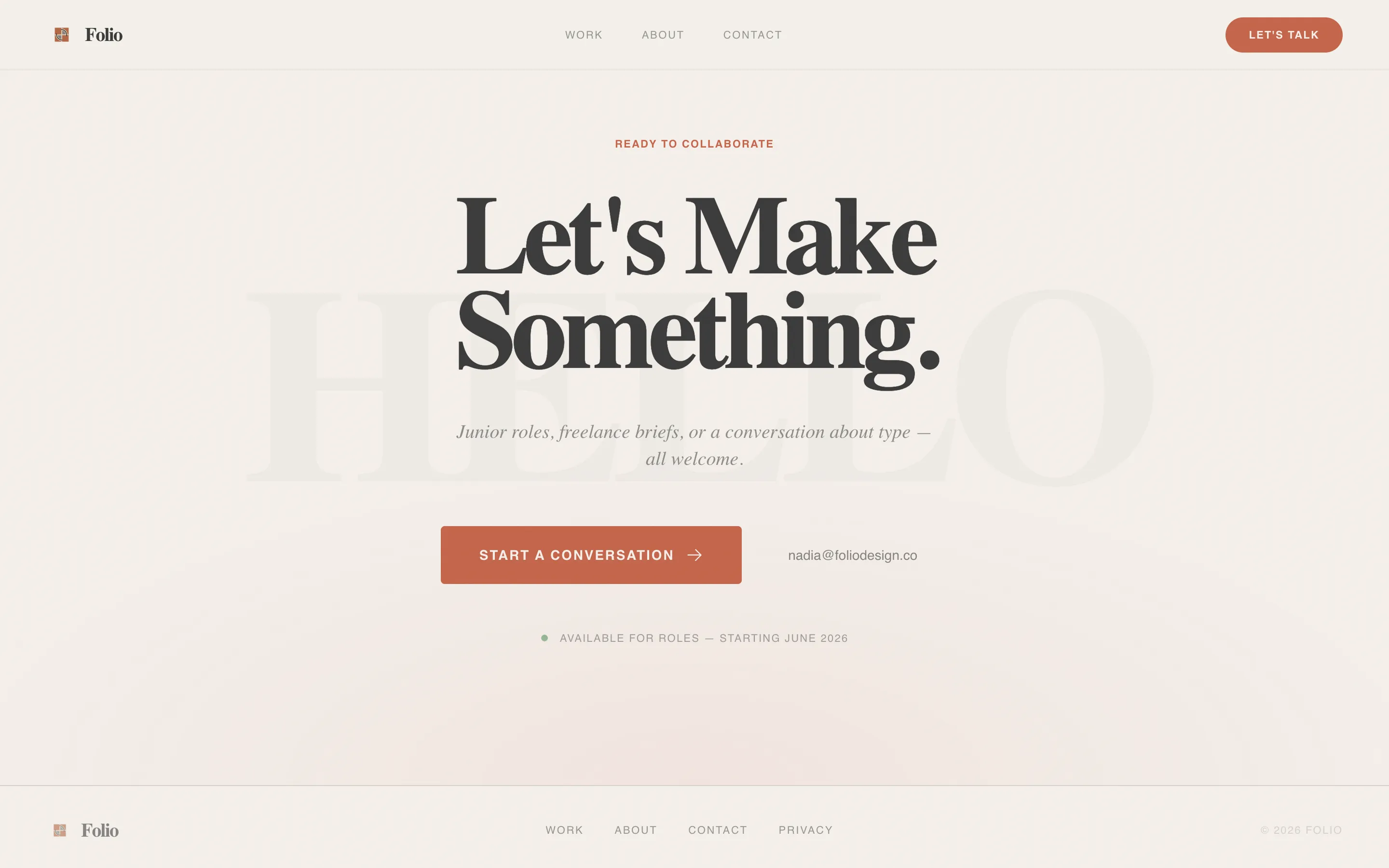 Cinematic Bento Grid Portfolio Landing Page