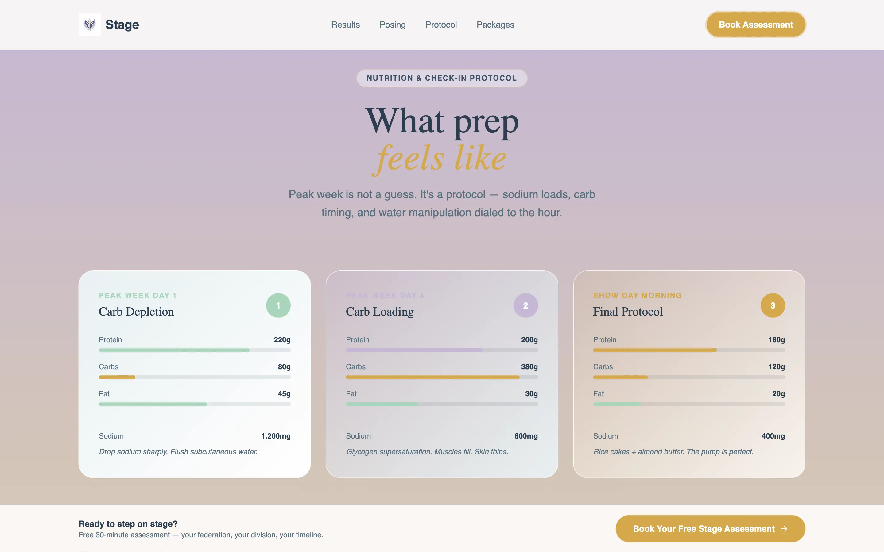 Contest Prep & Competition Bodybuilding Coach Website Template