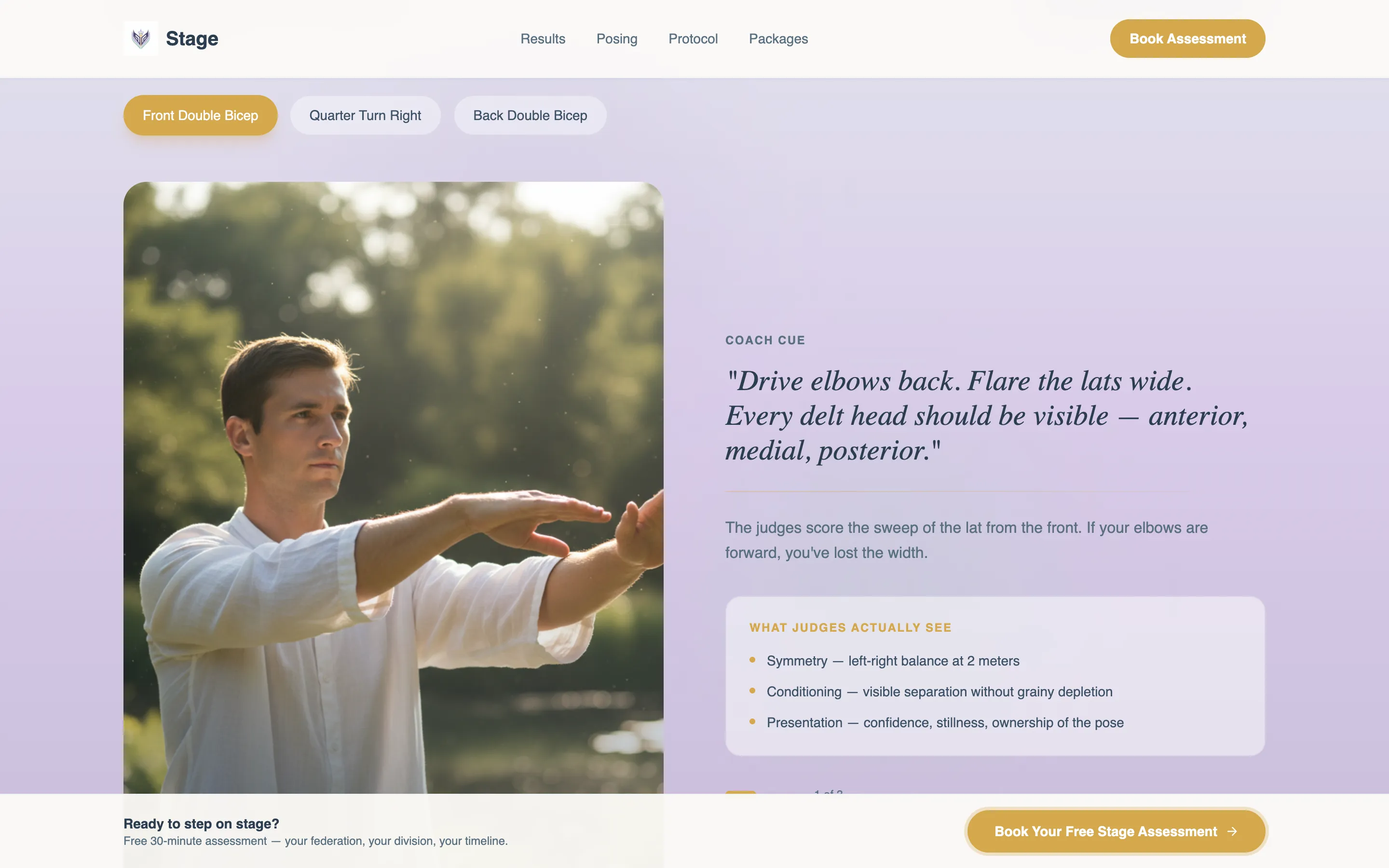 Contest Prep & Competition Bodybuilding Coach Website Template