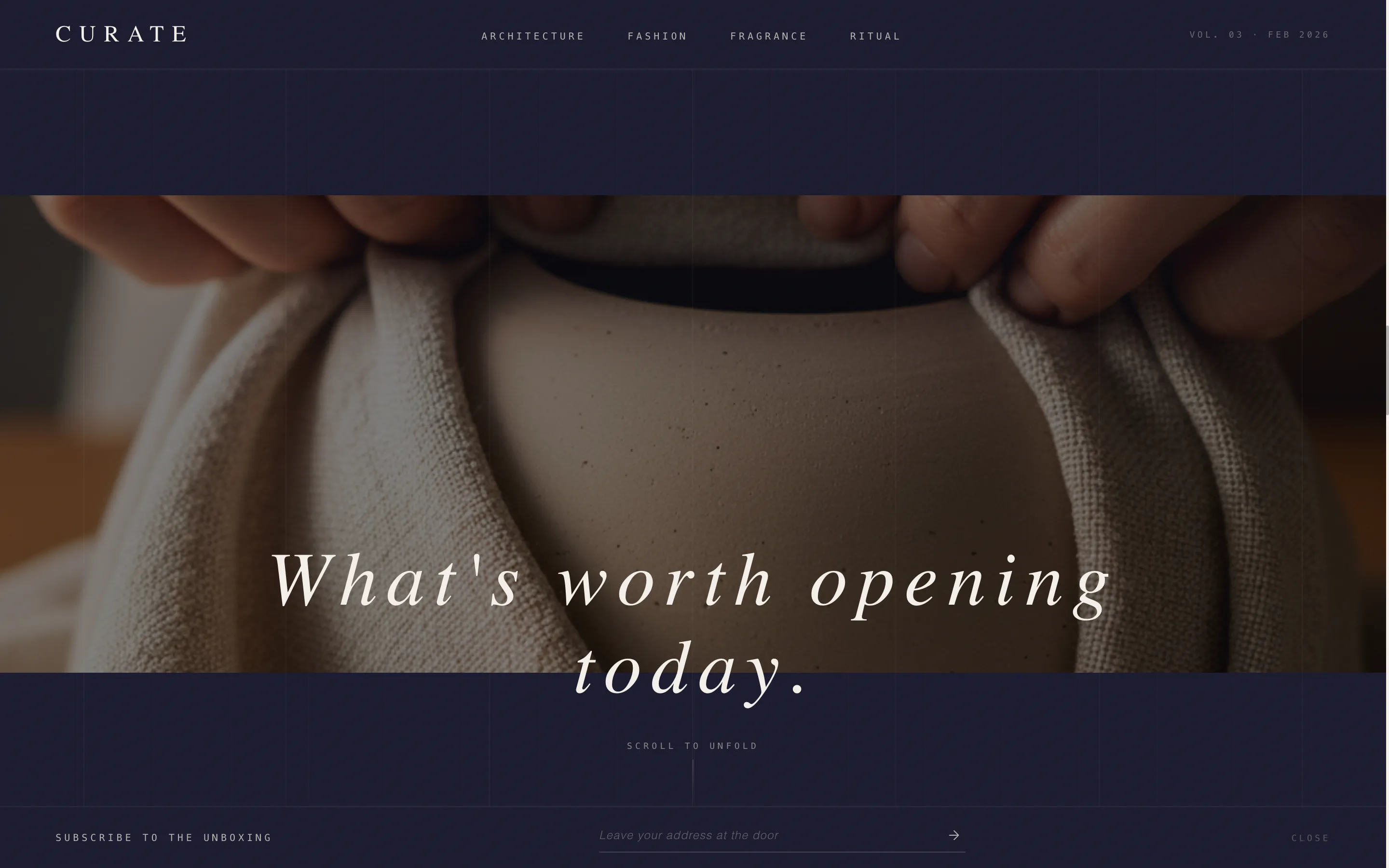 Avant-Garde Lifestyle Blog Landing Page Template
