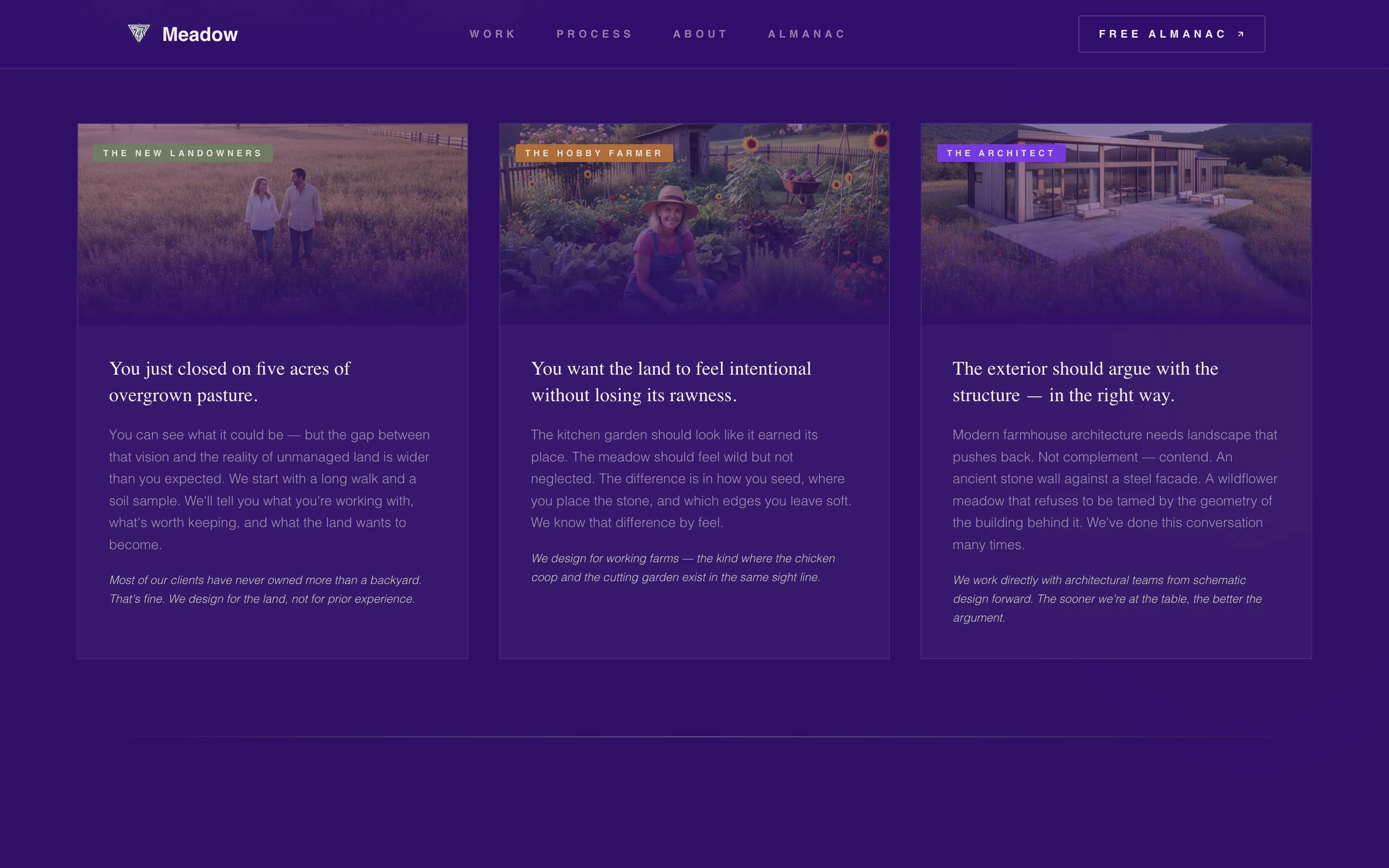 Farmhouse Landscape Designer Landing Page Template