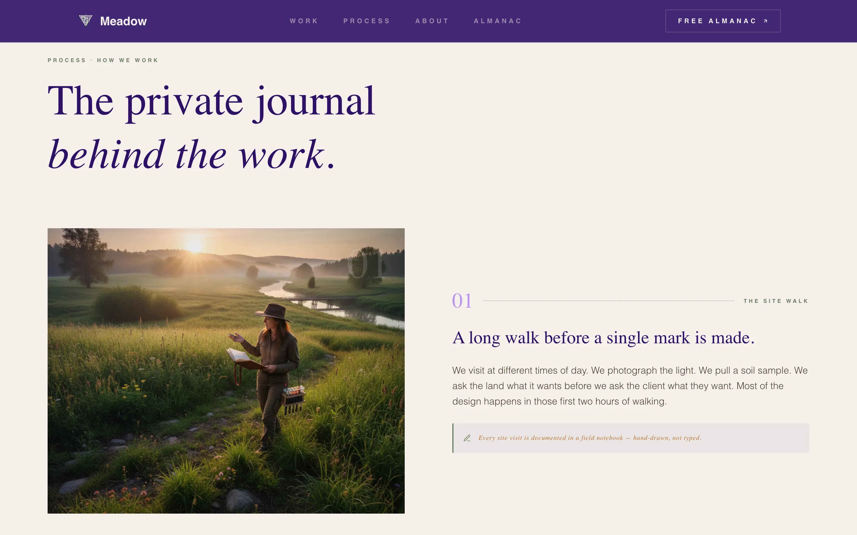 Farmhouse Landscape Designer Landing Page Template