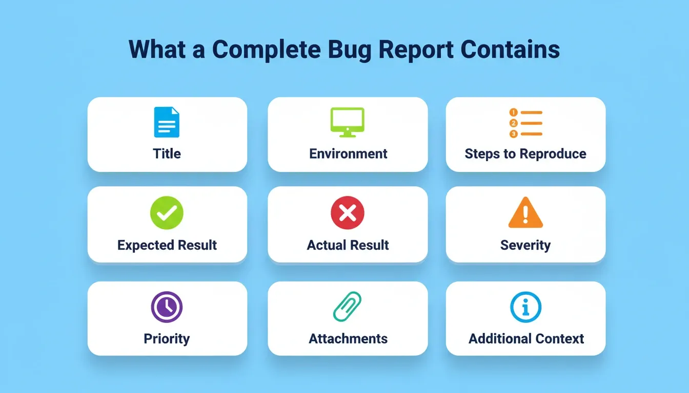 What a Complete Bug Report Contains