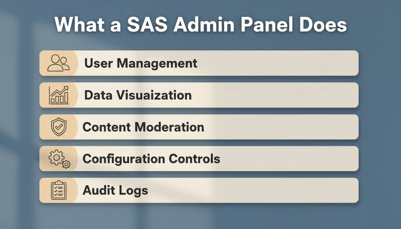 Five SaaS admin panel