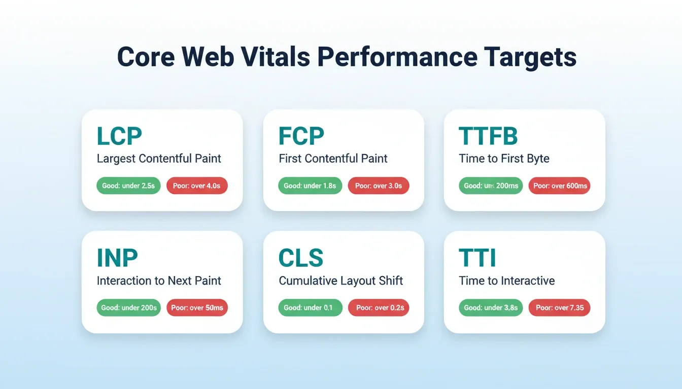 Core Web Vitals Performance Targets