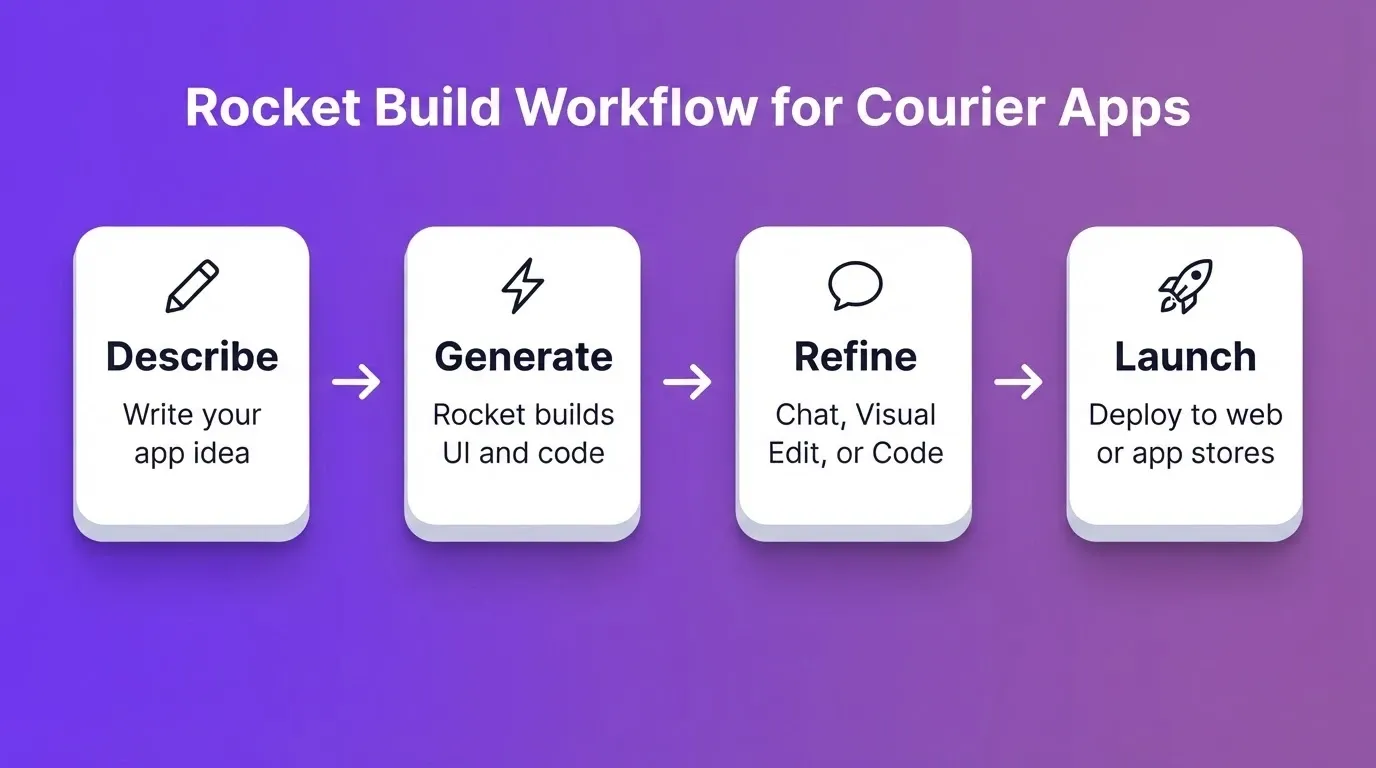 Rocket Build Workflow for Courier Apps