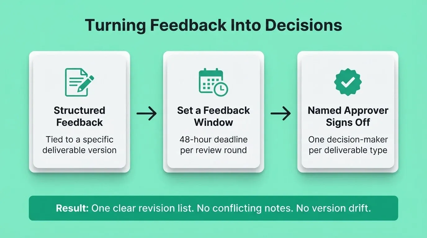 Turning Feedback Into Decisions
