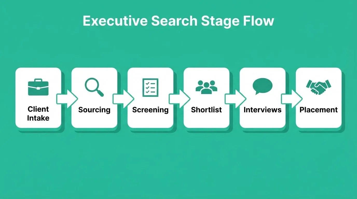 Executive Search Stage Flow