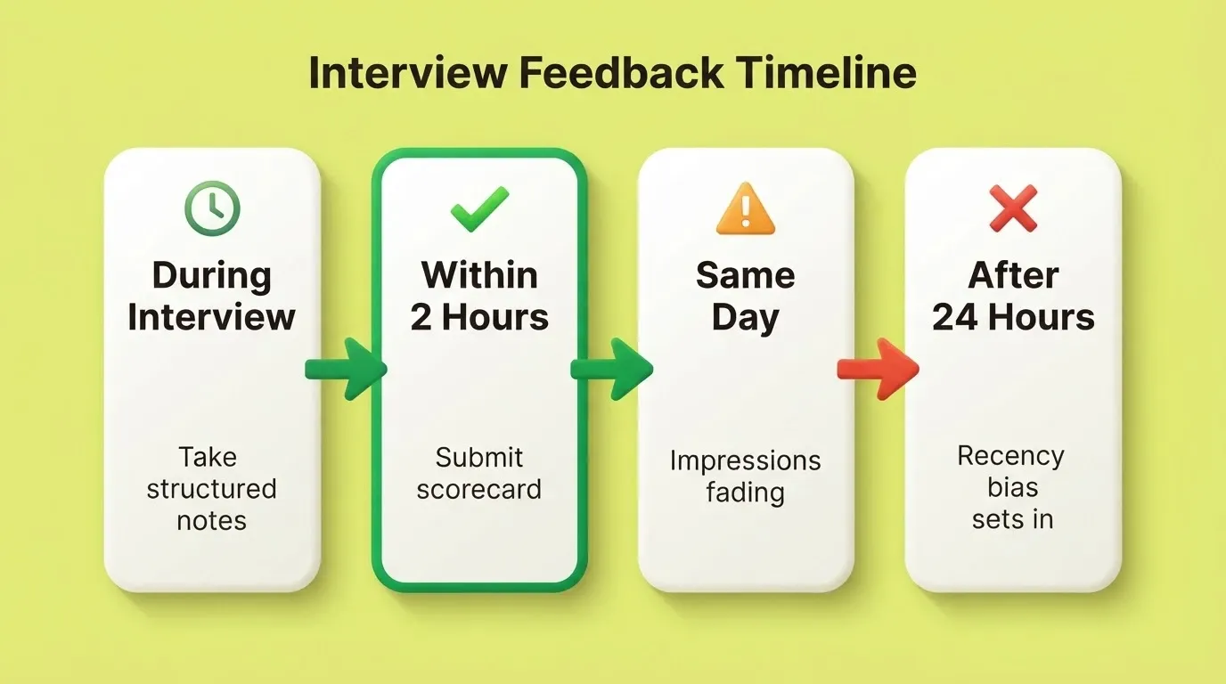 Interview feedback timeline