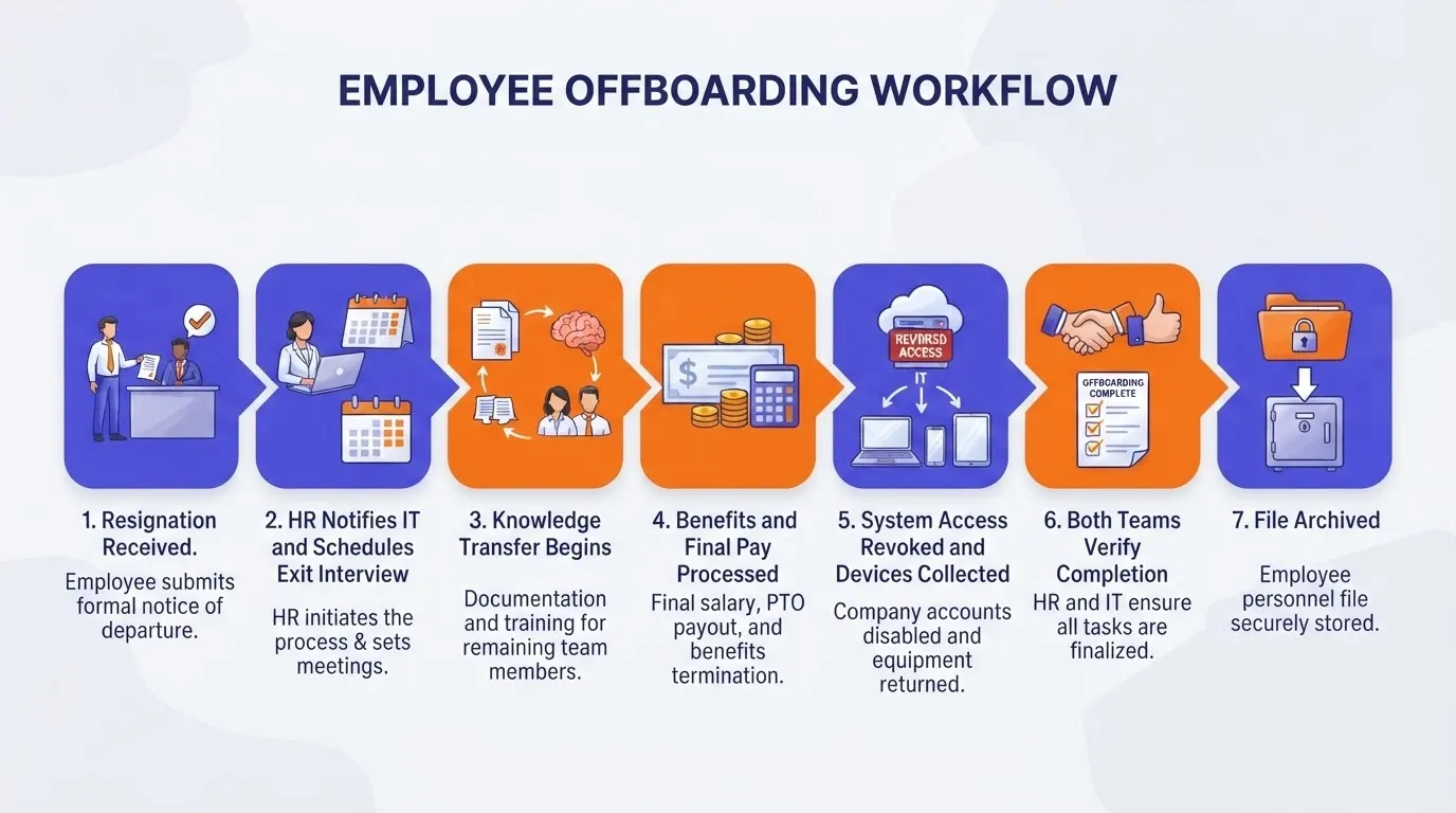 Parallel HR and IT Offboarding