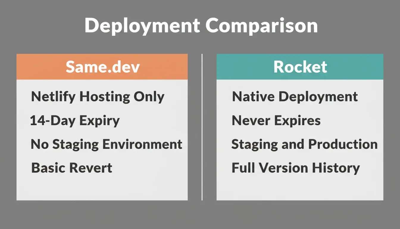 Deployment comparison