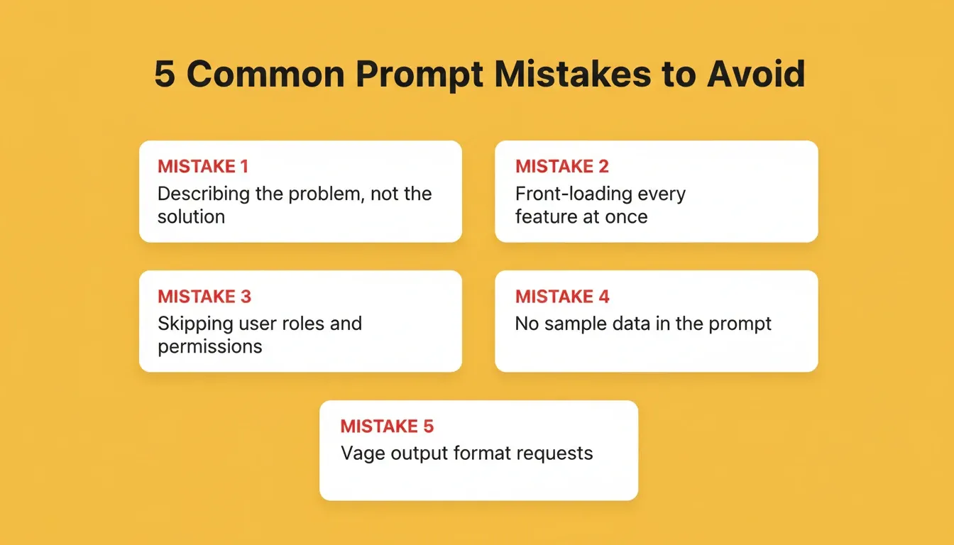 5 Common Prompt Mistakes to Avoid When Building a PM App