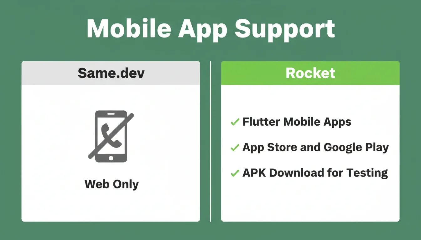 Mobile app support comparison
