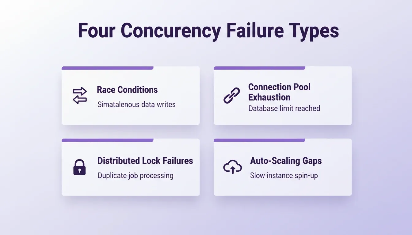 Four Concurrency Failure Types