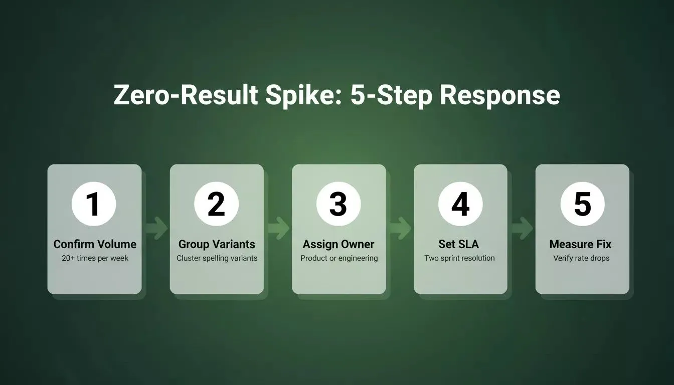 Zero-result spike 5-step response