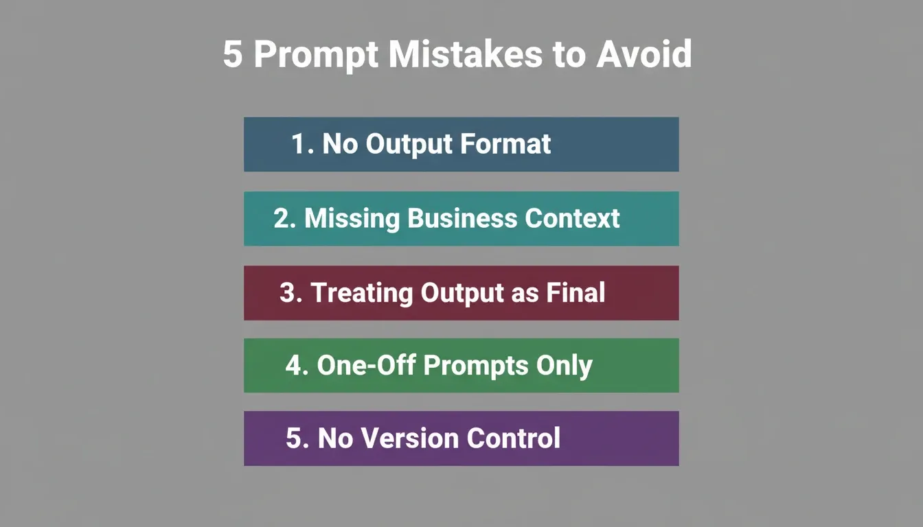 5 Prompt Mistakes