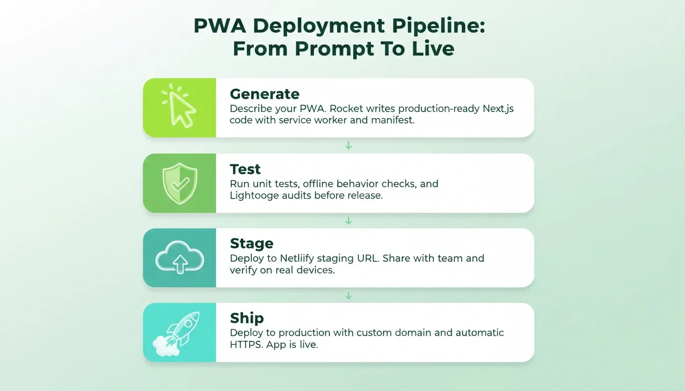 PWA Deployment Pipeline: From Prompt To Live